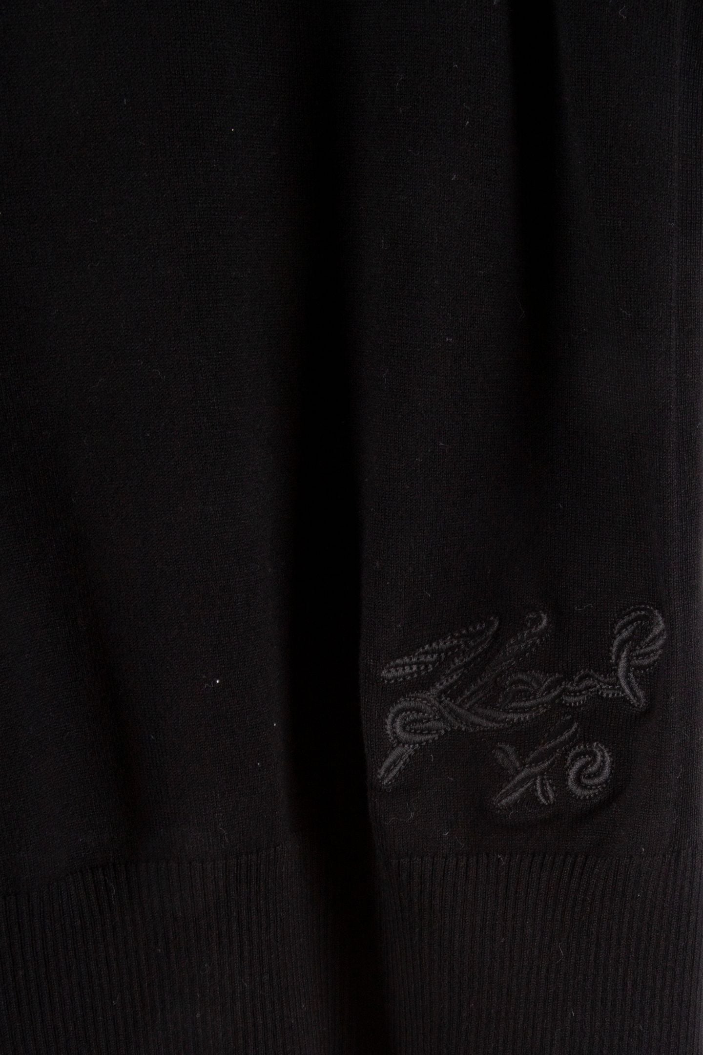 CONTRAST DETAIL KNIT VEST BLACK 5