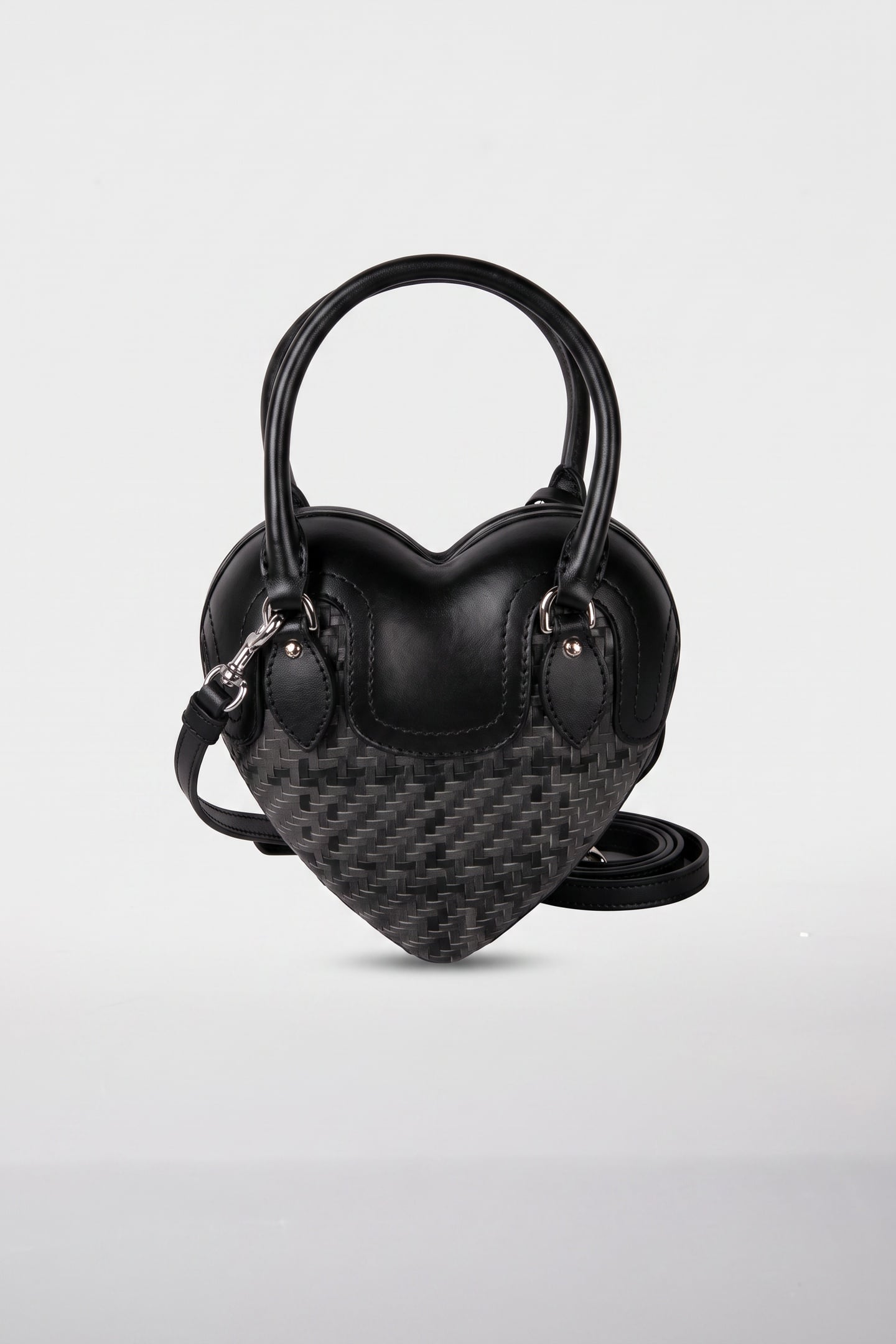 MOSCHINO HEARTBEAT BAG CHECK GREY 3