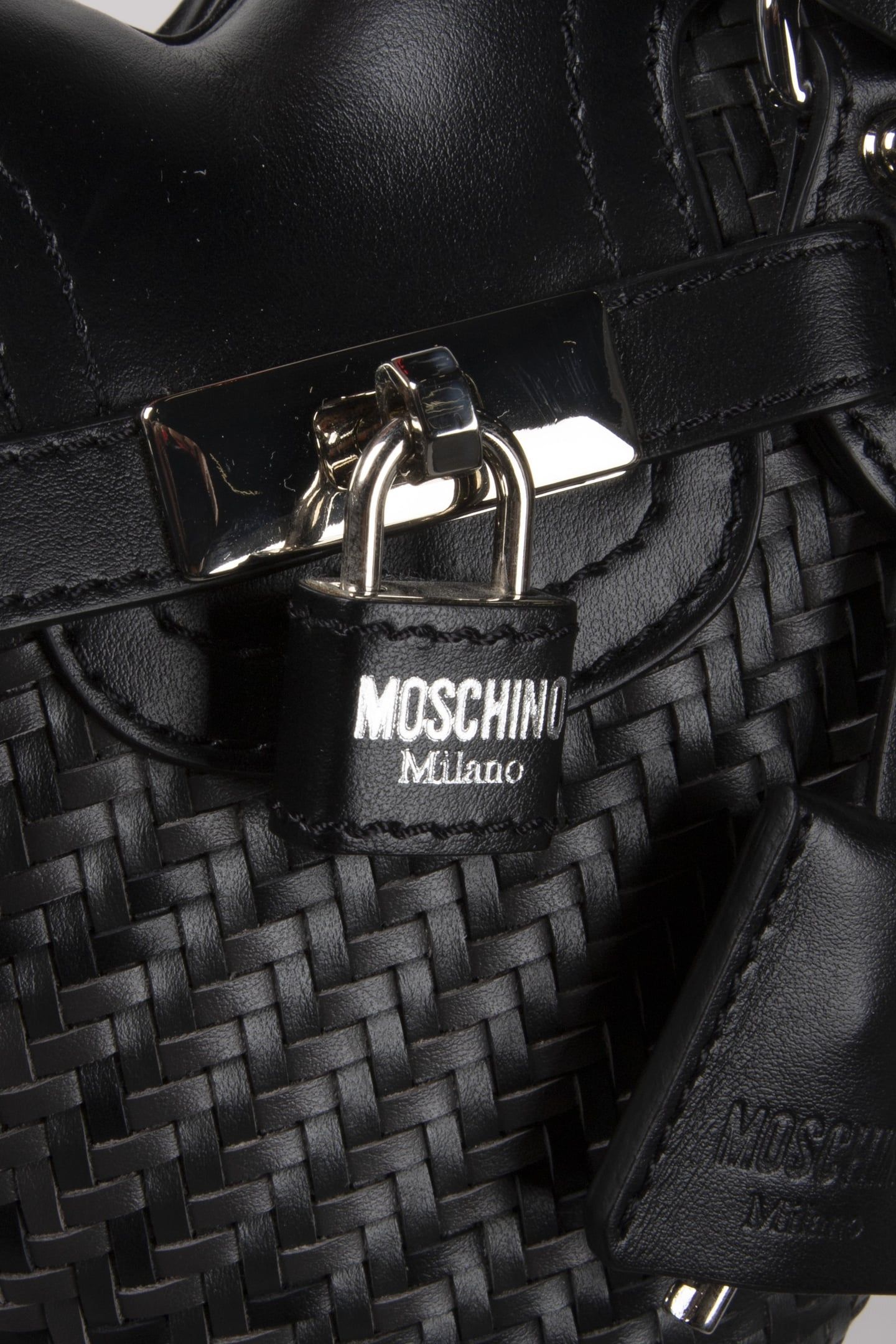 MOSCHINO HEARTBEAT BAG CHECK GREY 4
