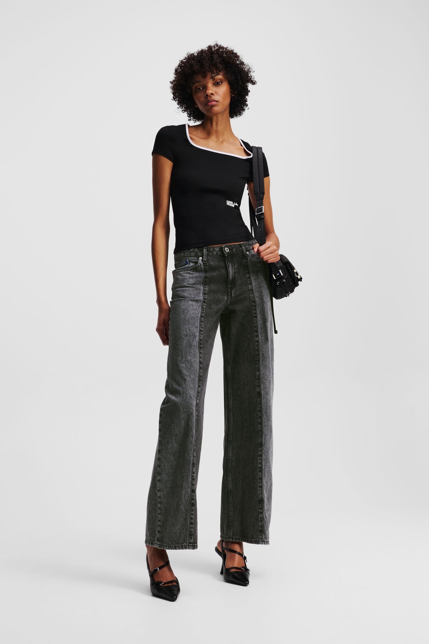 KLJ MR RELAXED BLOCKED DENIM WASHED BLACK BLOCKED 1