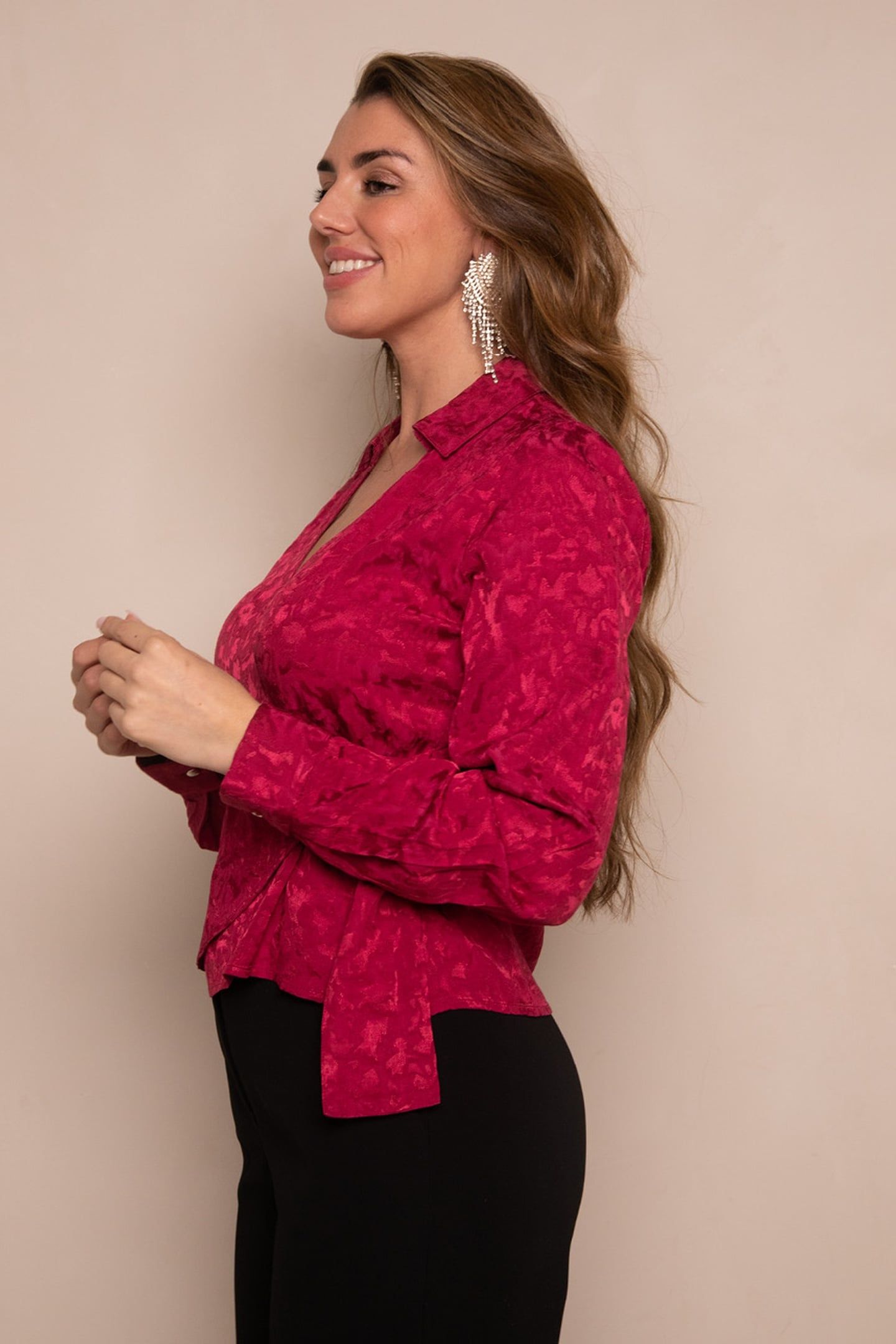 BAR BLOUSE BEET RED 3