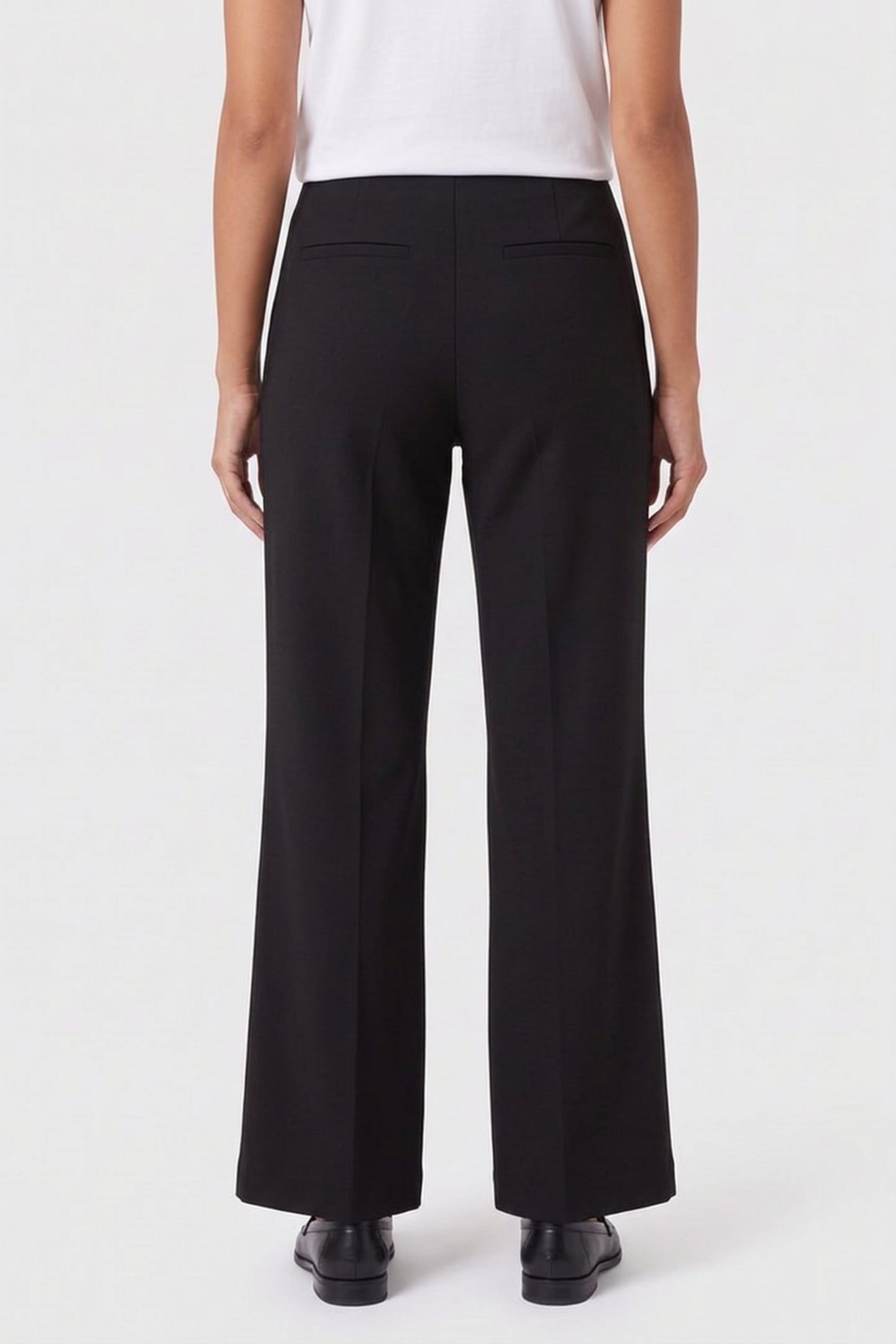EANDRA WOOL TWILL FLARE BLACK 2