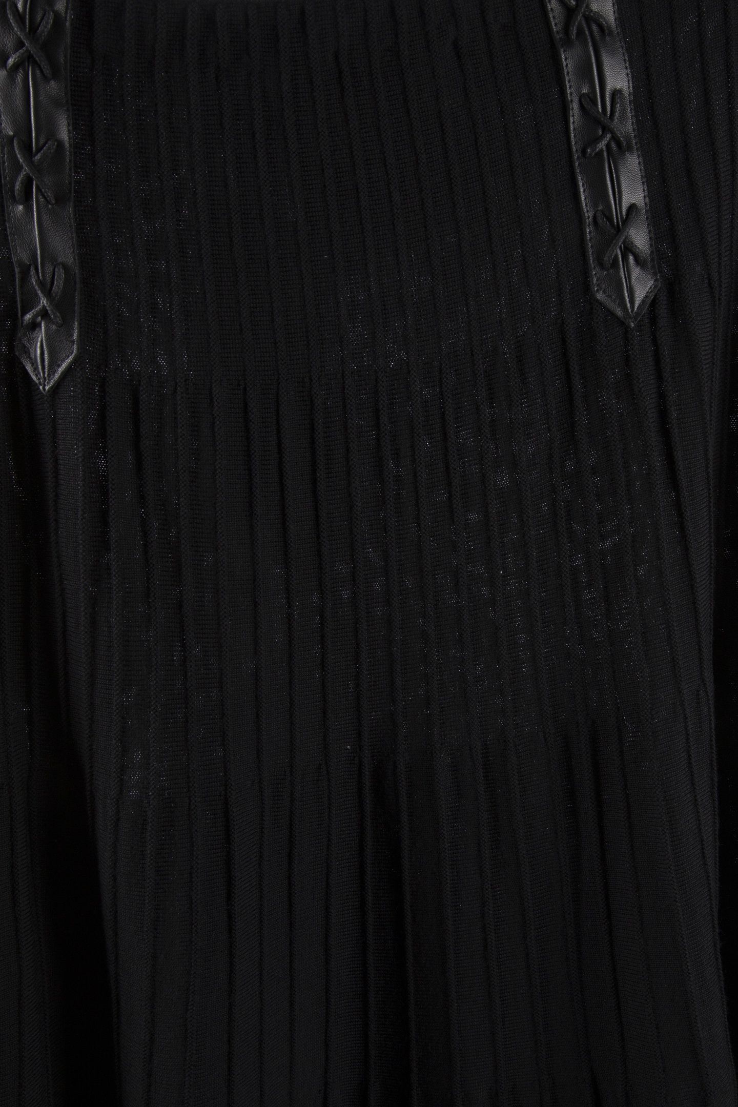 BONDAGE LACING WOOL SKIRT BLACK 4