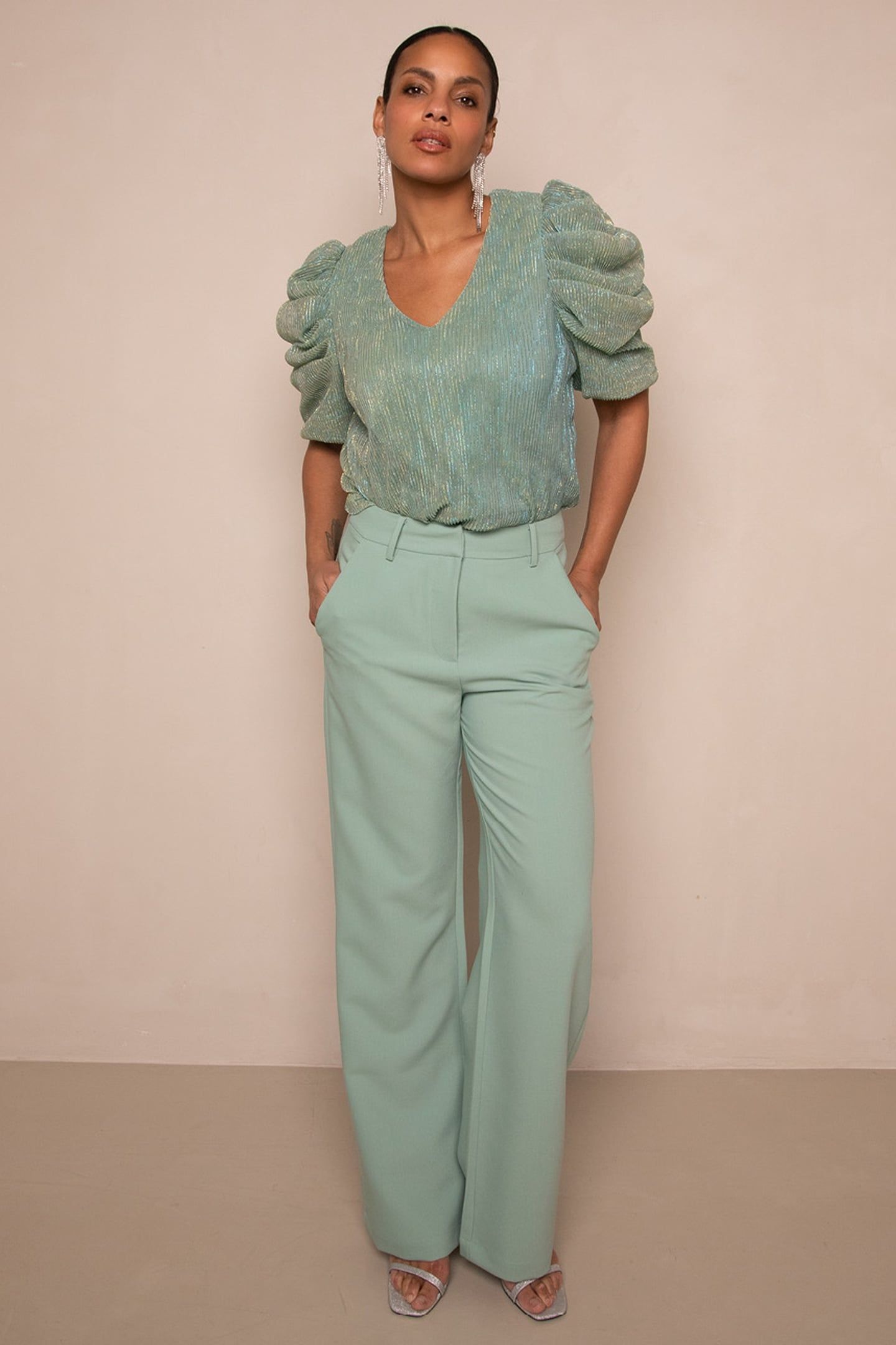 LOLANI PANTS JADE GREEN 1