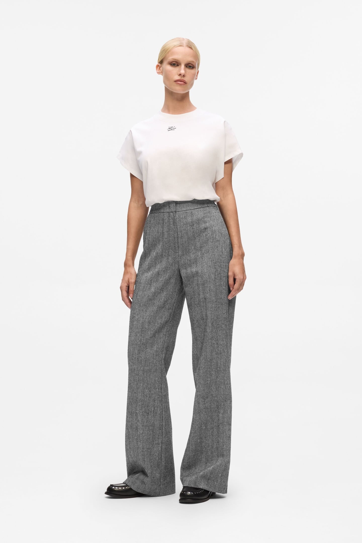 TWEED PANTS GREY/BLACK 2