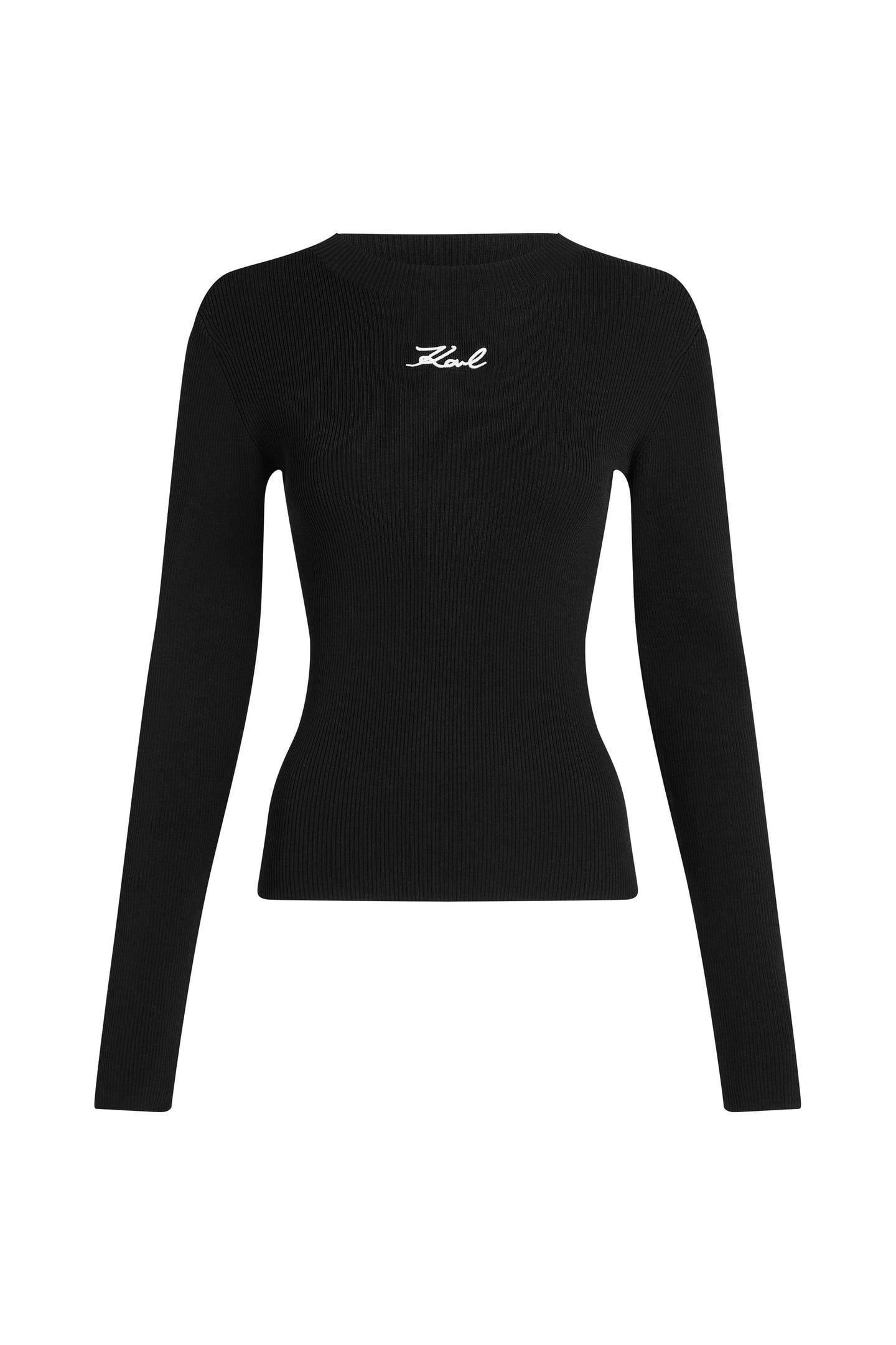 LONGSLEEVE RIBBED MOCK NECK BLACK 3