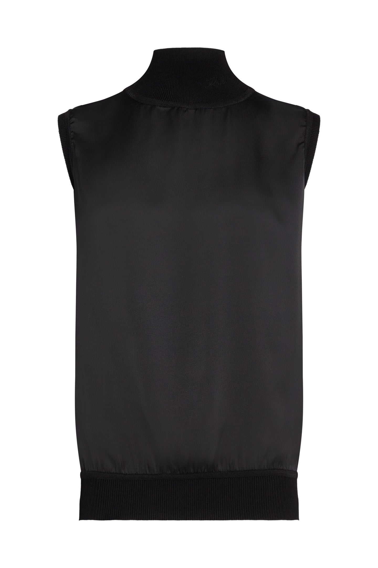 SATIN TANK TOP BLACK 3
