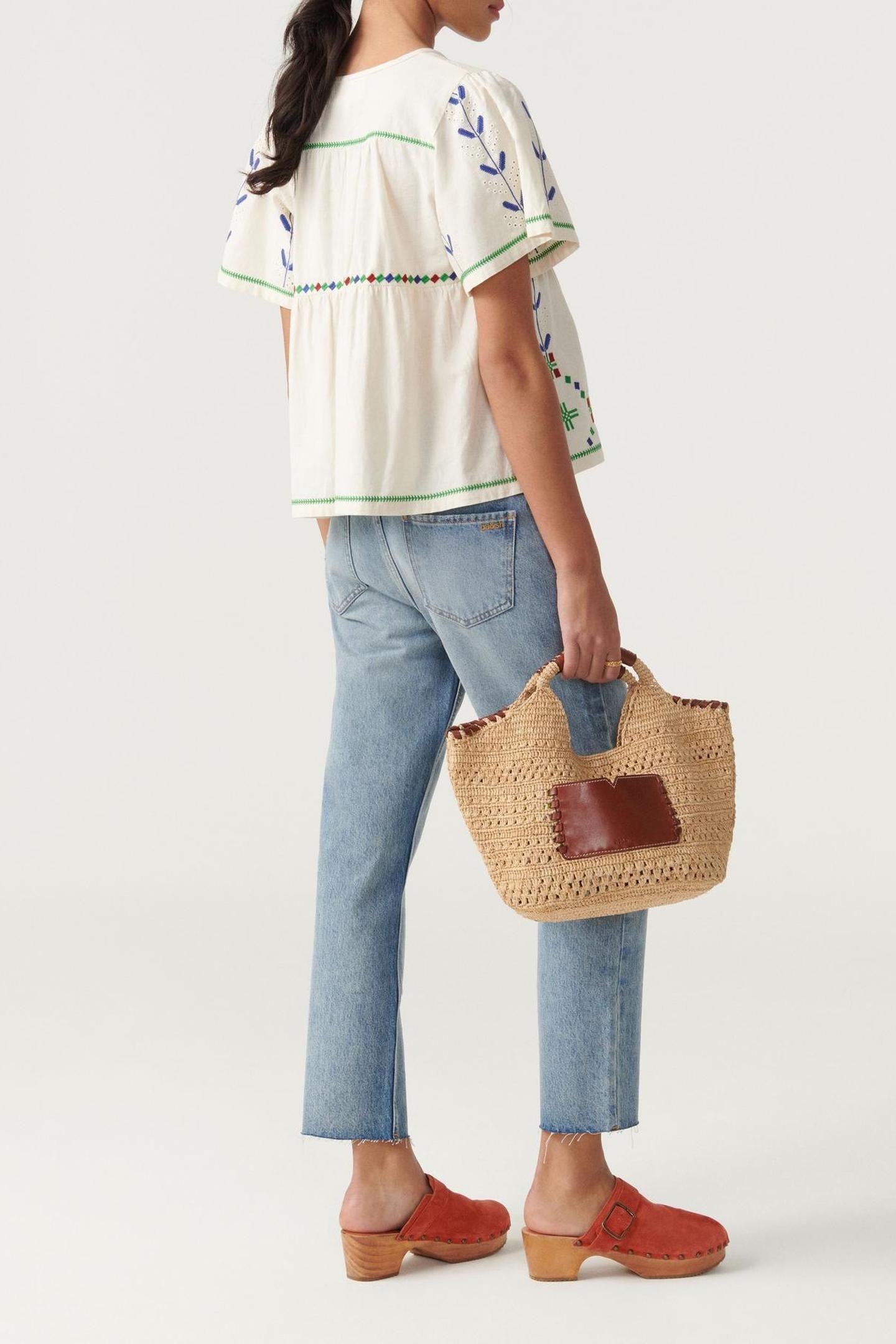 SHORT SLEEVES TOP ECRU 2