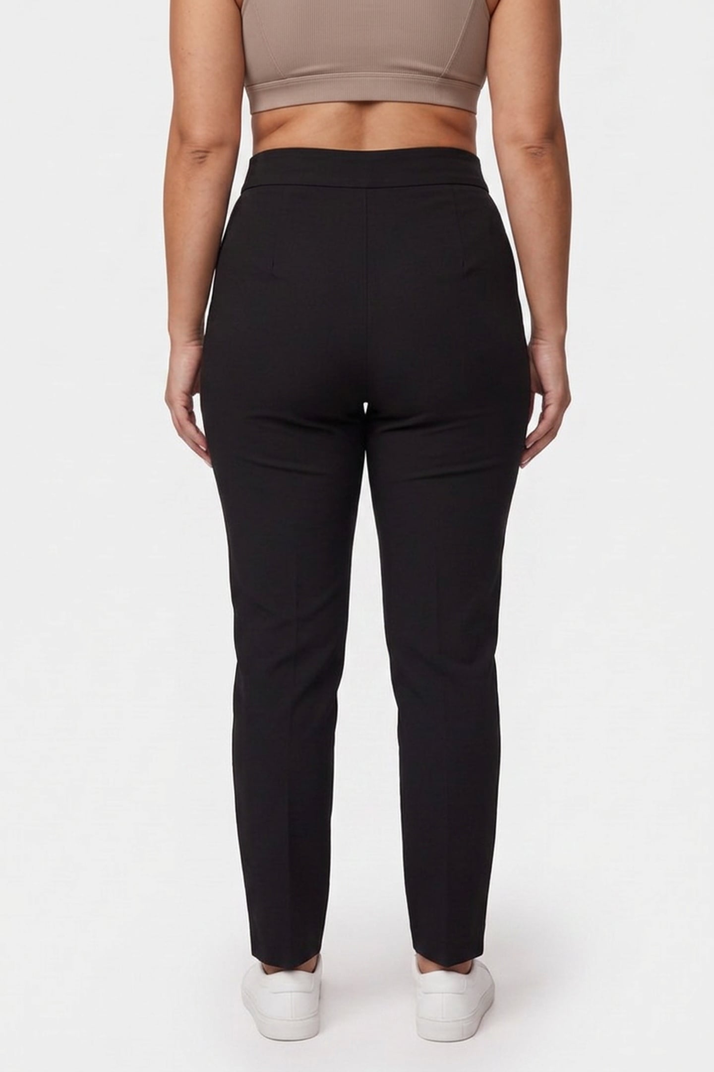 BONDAGE LACING CREPE TROUSERS BLACK 2