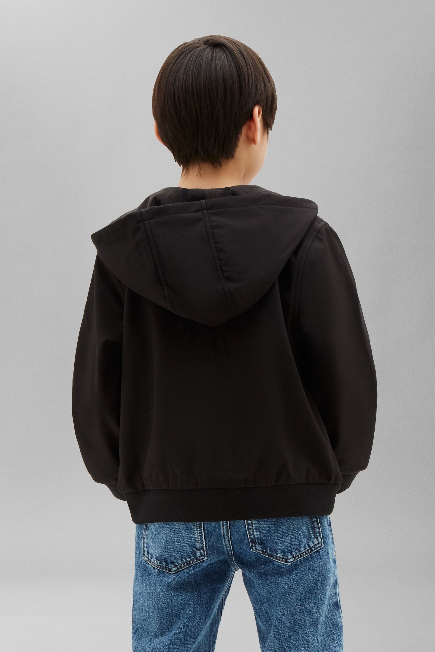 BOYS SOFTSHELL JACKET BLACK 2