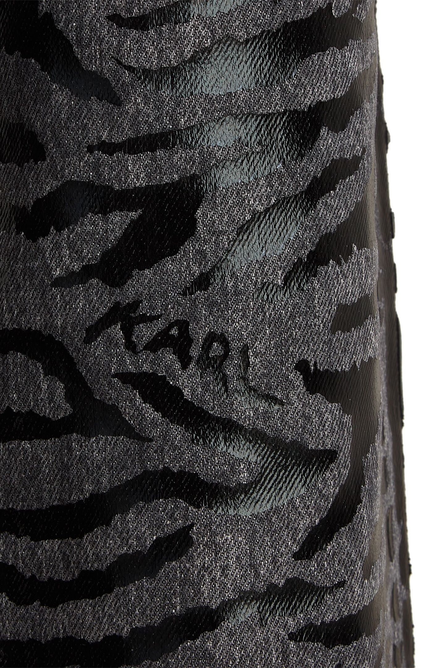AOP STRAIGHT DENIM PANTS BLACK PRINTED DENIM 7