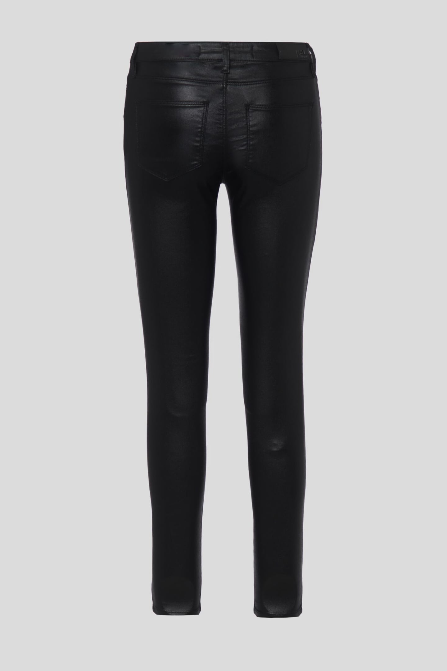 COATED SKINNY DENIM BLACK SOLID DENIM 2