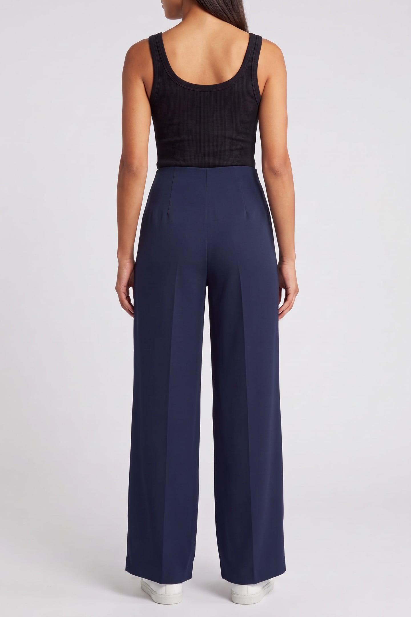 FLUID TAILORED PANTS NAVY 2