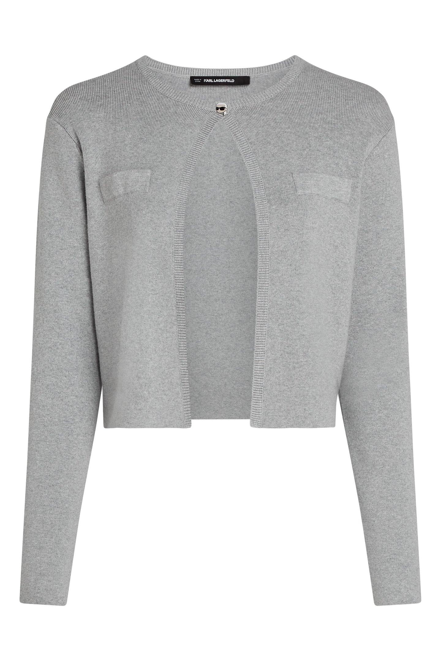 IKON CARDIGAN LIGHT GREY MELANGE 5