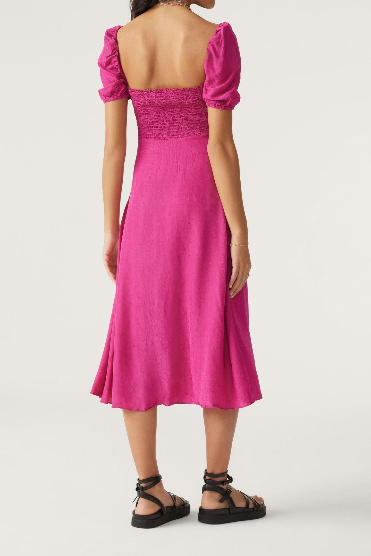 MID-LENGTH DRESS FUSHIA 2