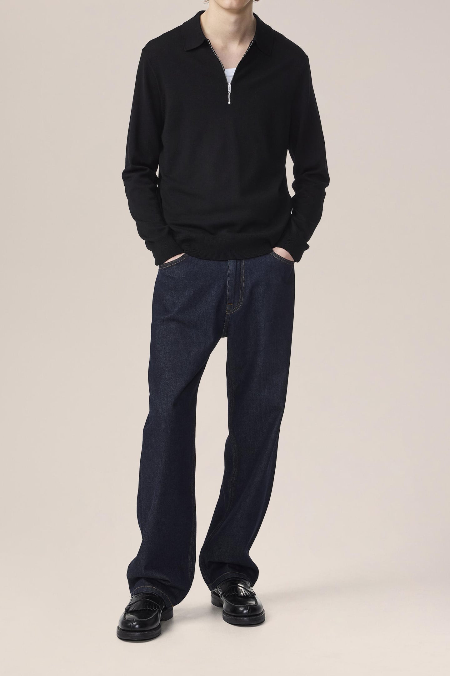 SERGIO ZIP POLO 6605 BLACK 3