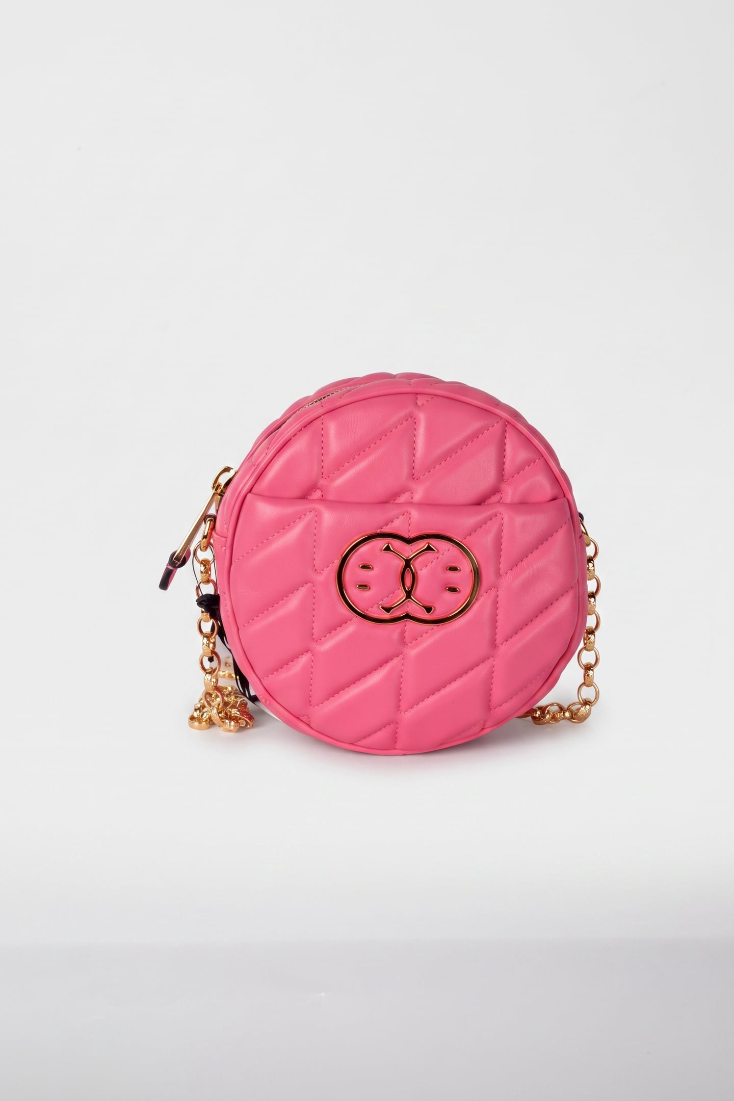 DOUBLE SMILEY® QUILTED ROUND BAG PURPLE 2