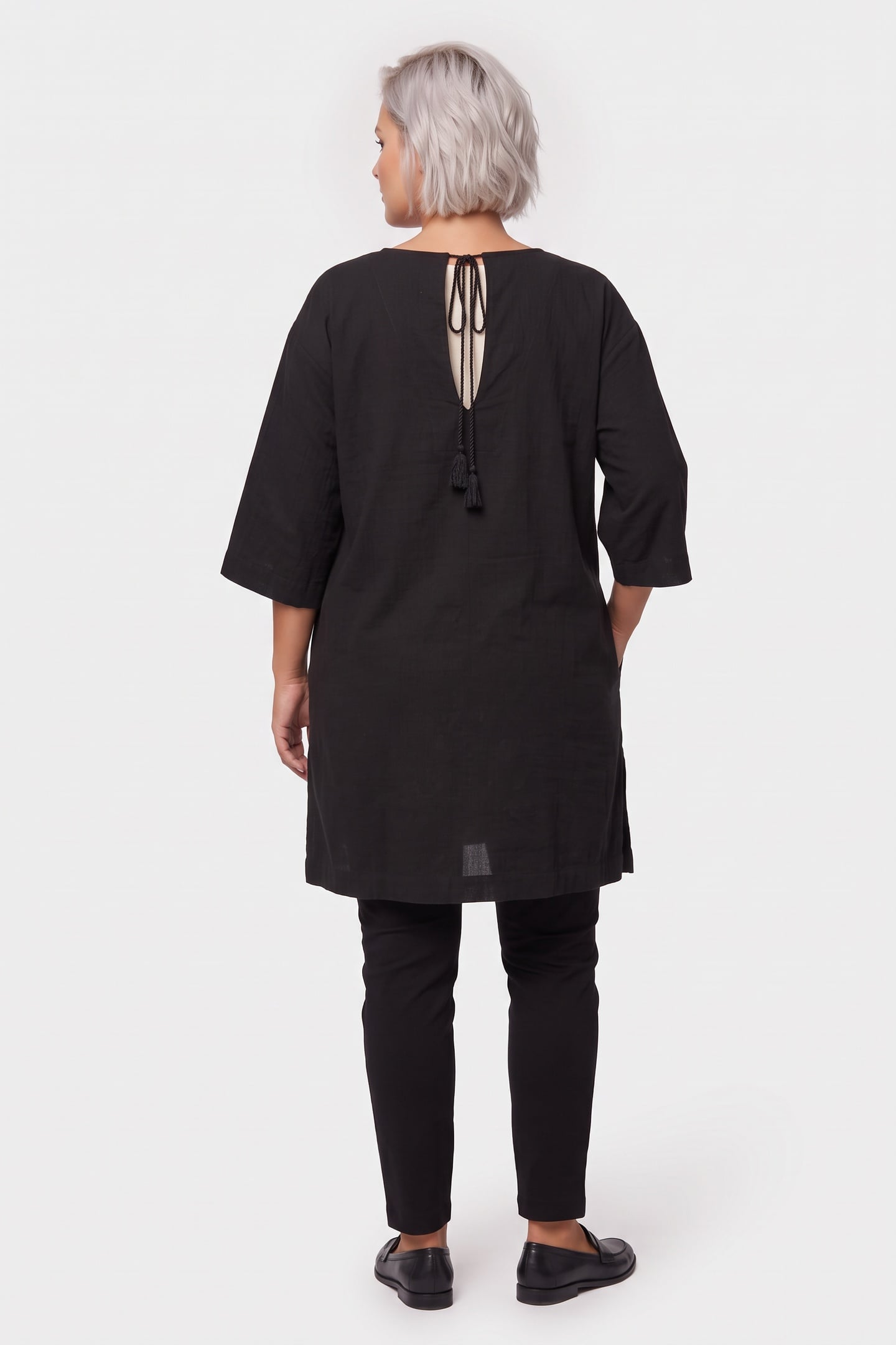 CALA NEPS TIE DRESS BLACK 2