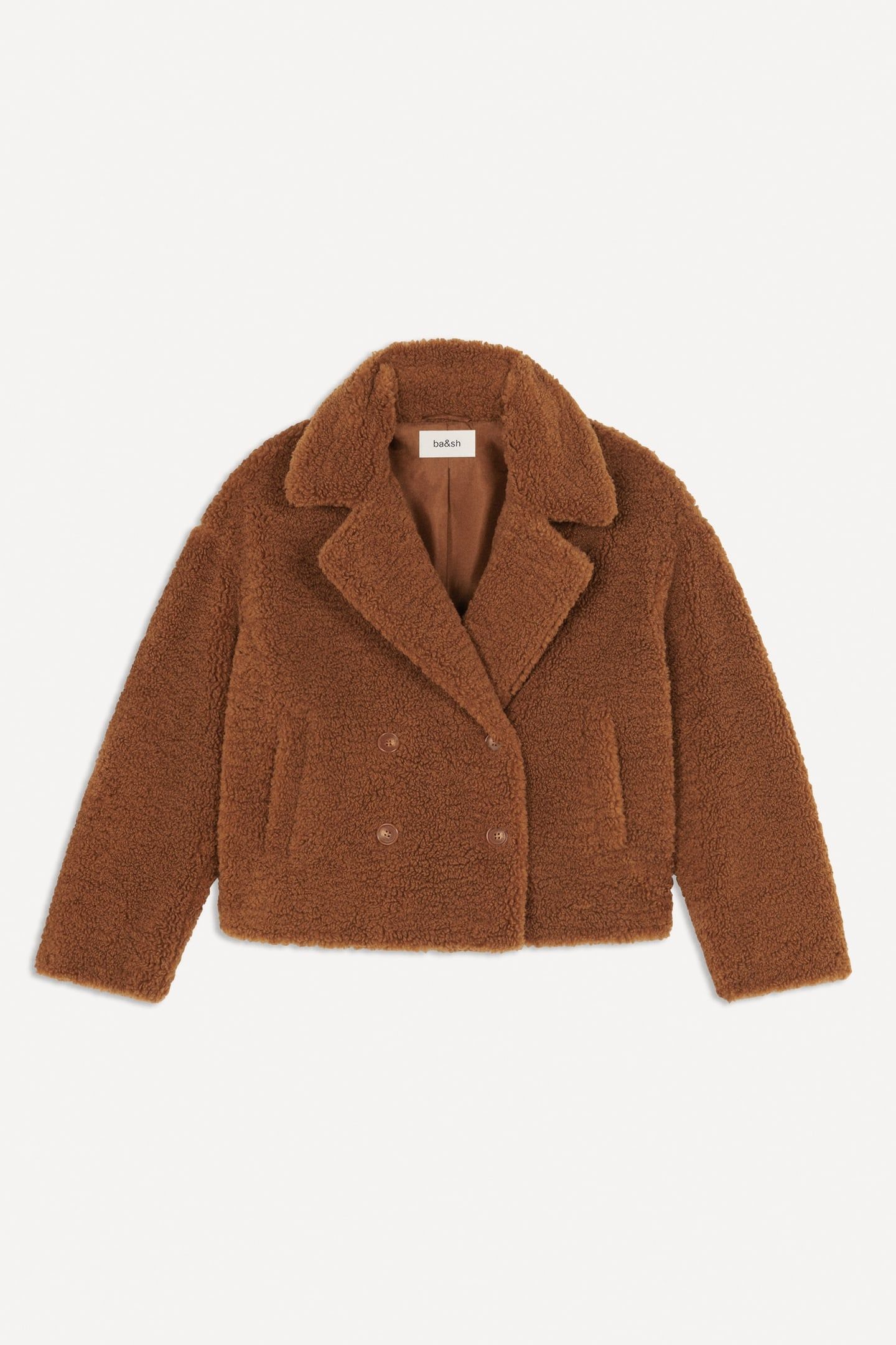 SHORT COAT MARRON 2