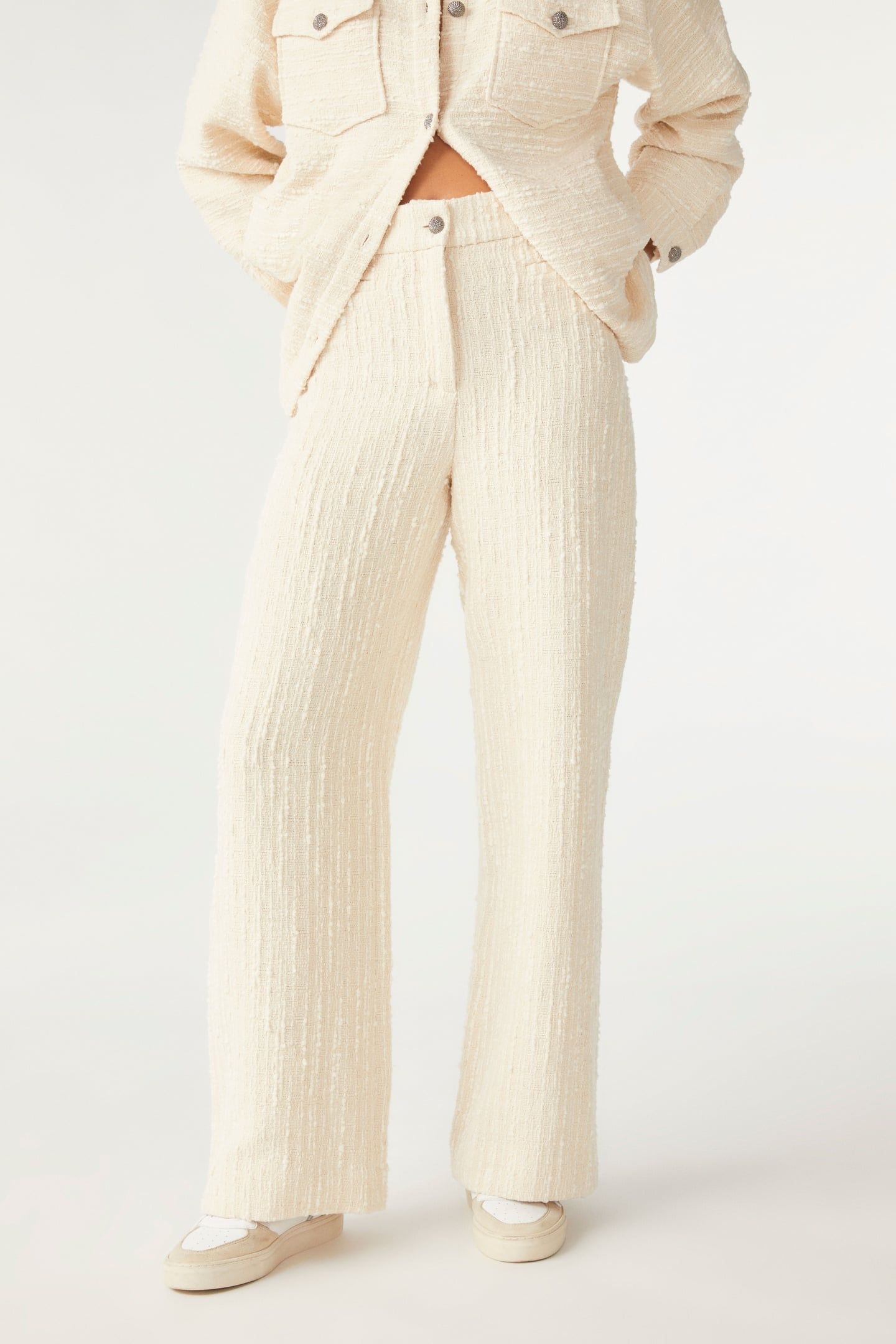 WIDE TROUSERS ECRU 1