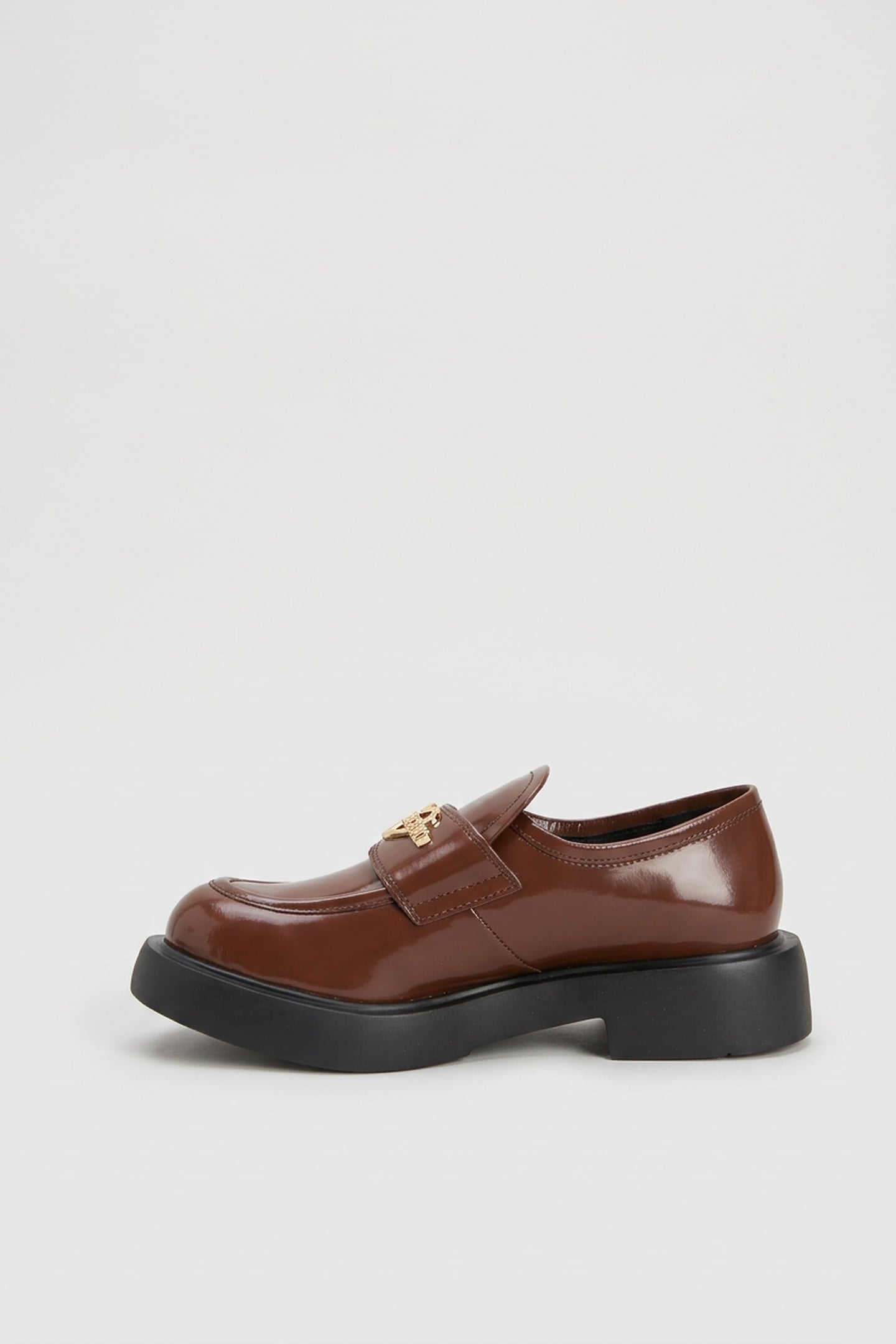CITY LOVE ABRASIVE CALFSKIN LOAFERS BROWN 3