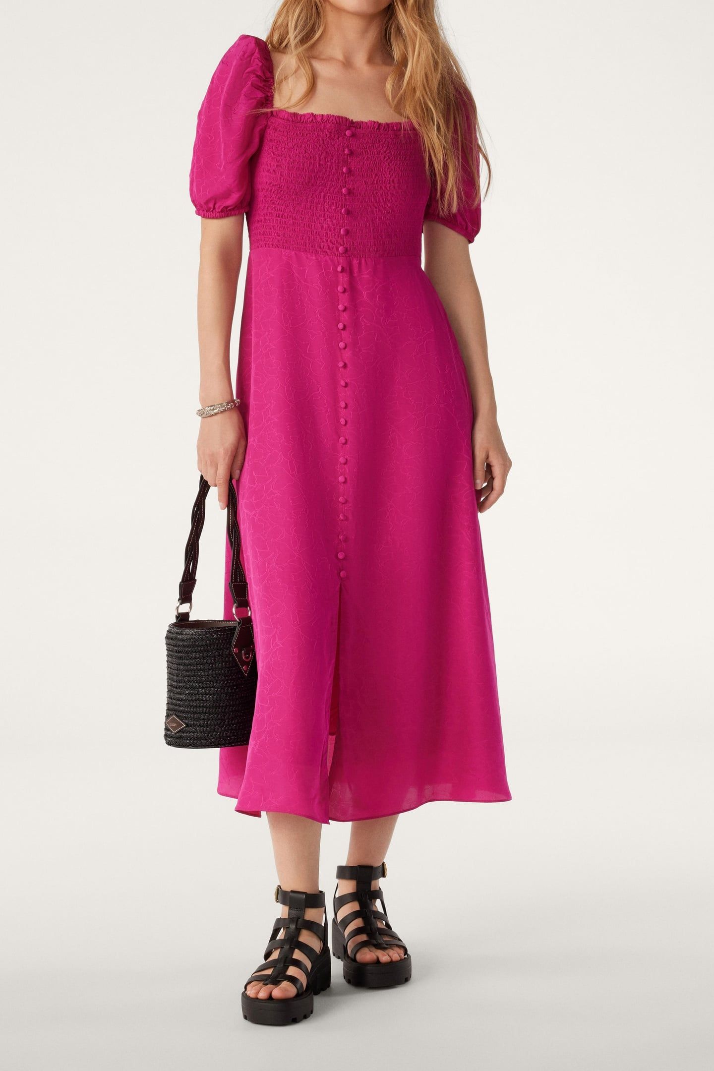 MID-LENGTH DRESS FUSHIA 3