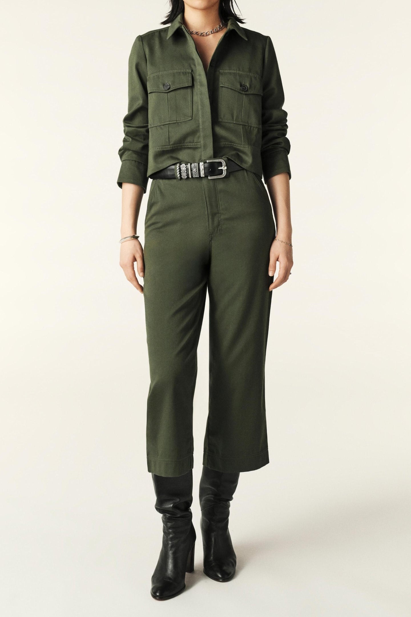 WIDE TROUSERS KAKI 1
