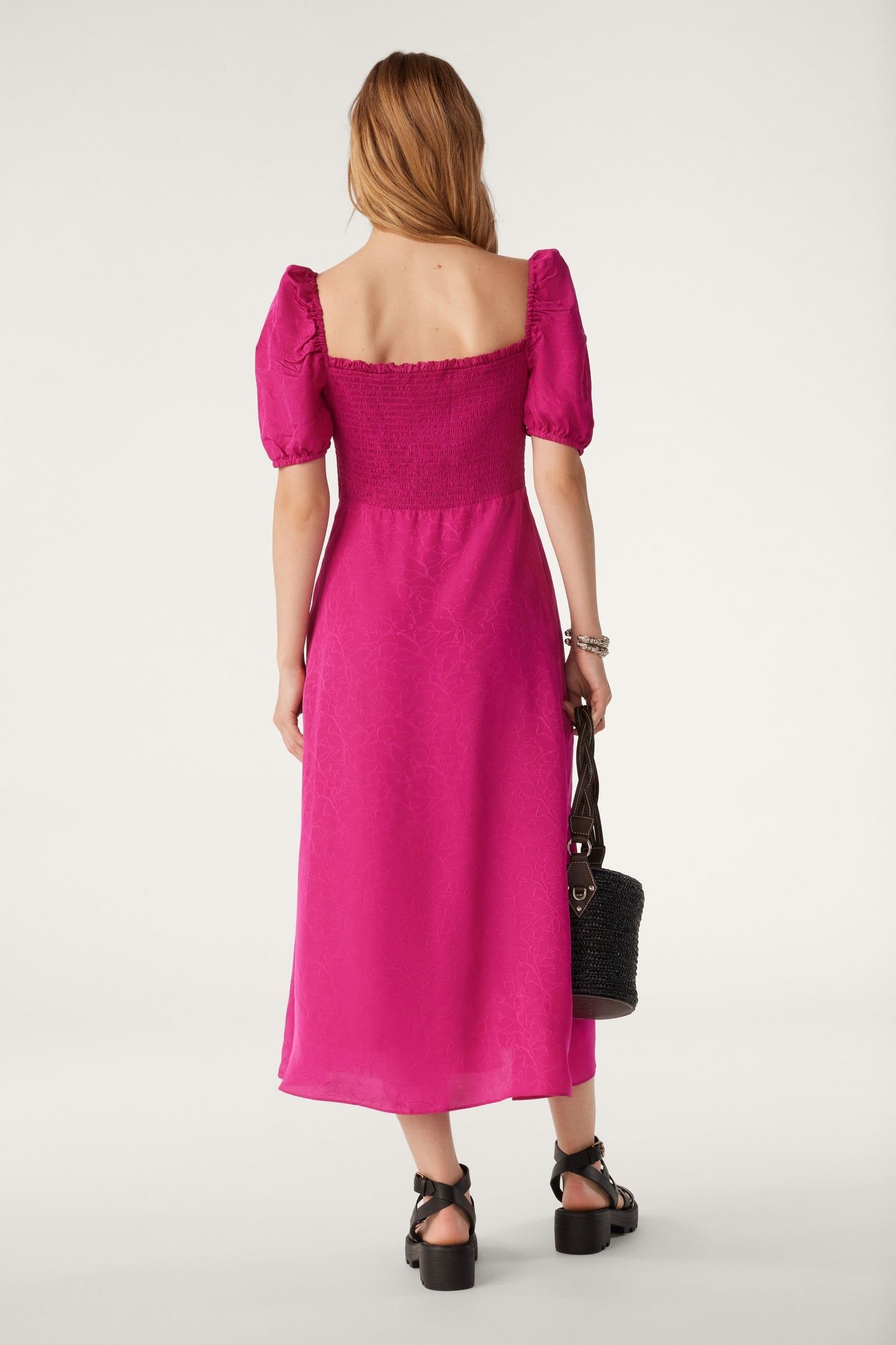 MID-LENGTH DRESS FUSHIA 4