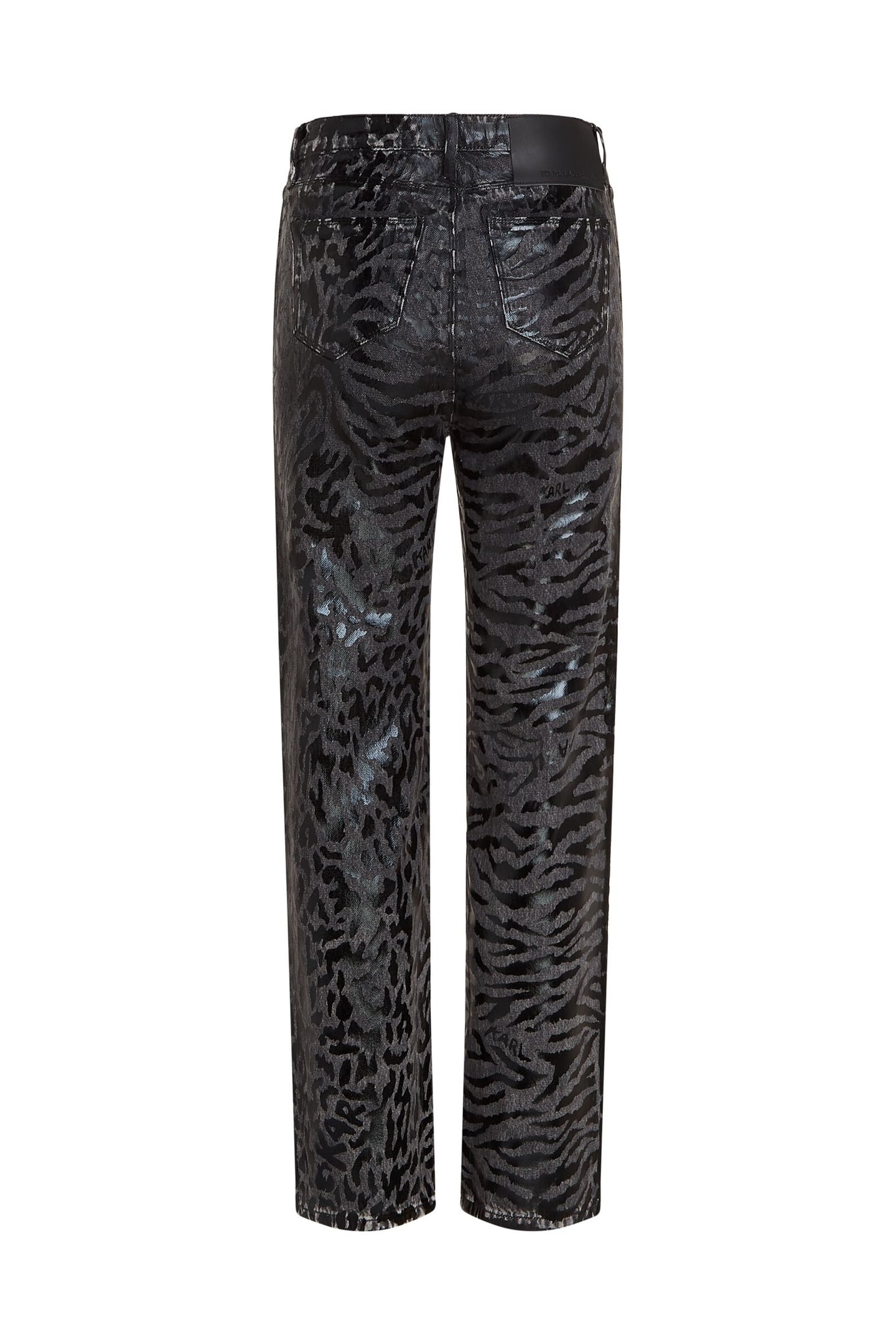 AOP STRAIGHT DENIM PANTS BLACK PRINTED DENIM 5