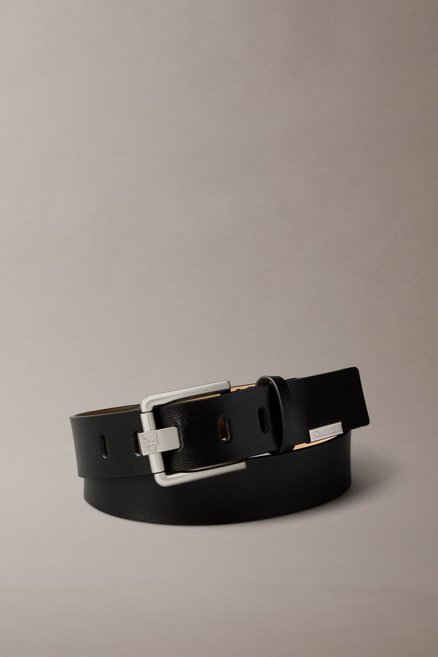 CK PRONG BUCKLE 35MM BELT BLACK 1