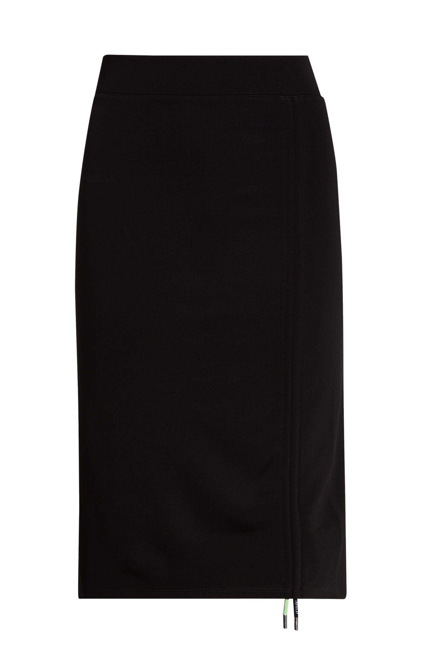 BRANDED CORD SKIRT BLACK 1
