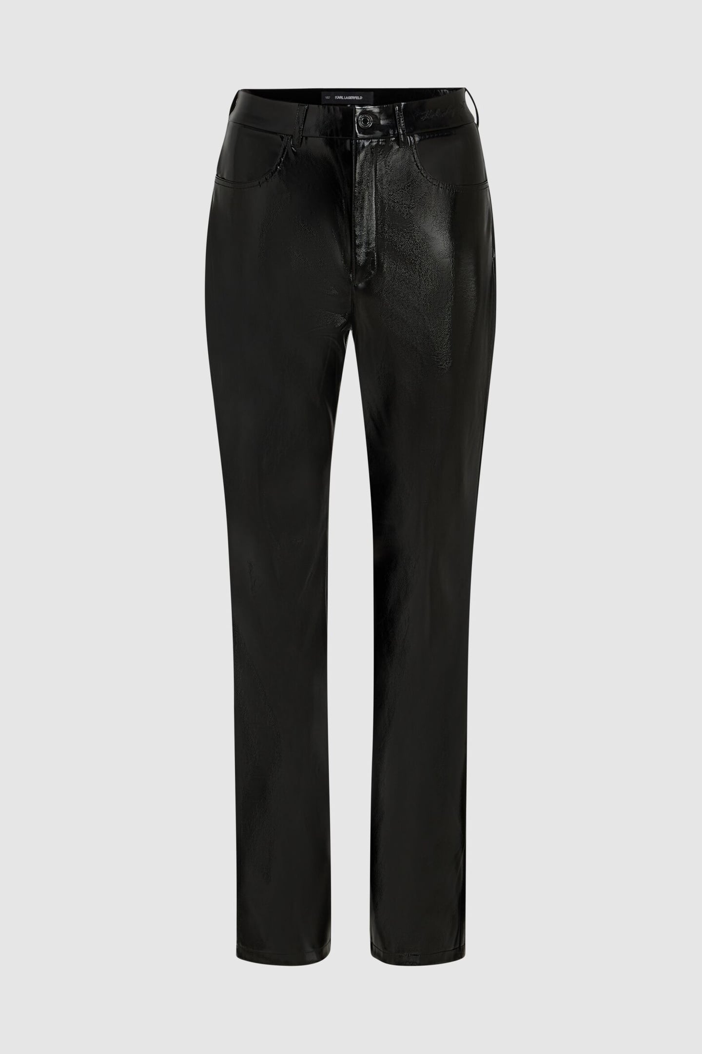 SHINY VINYL PANTS BLACK 1