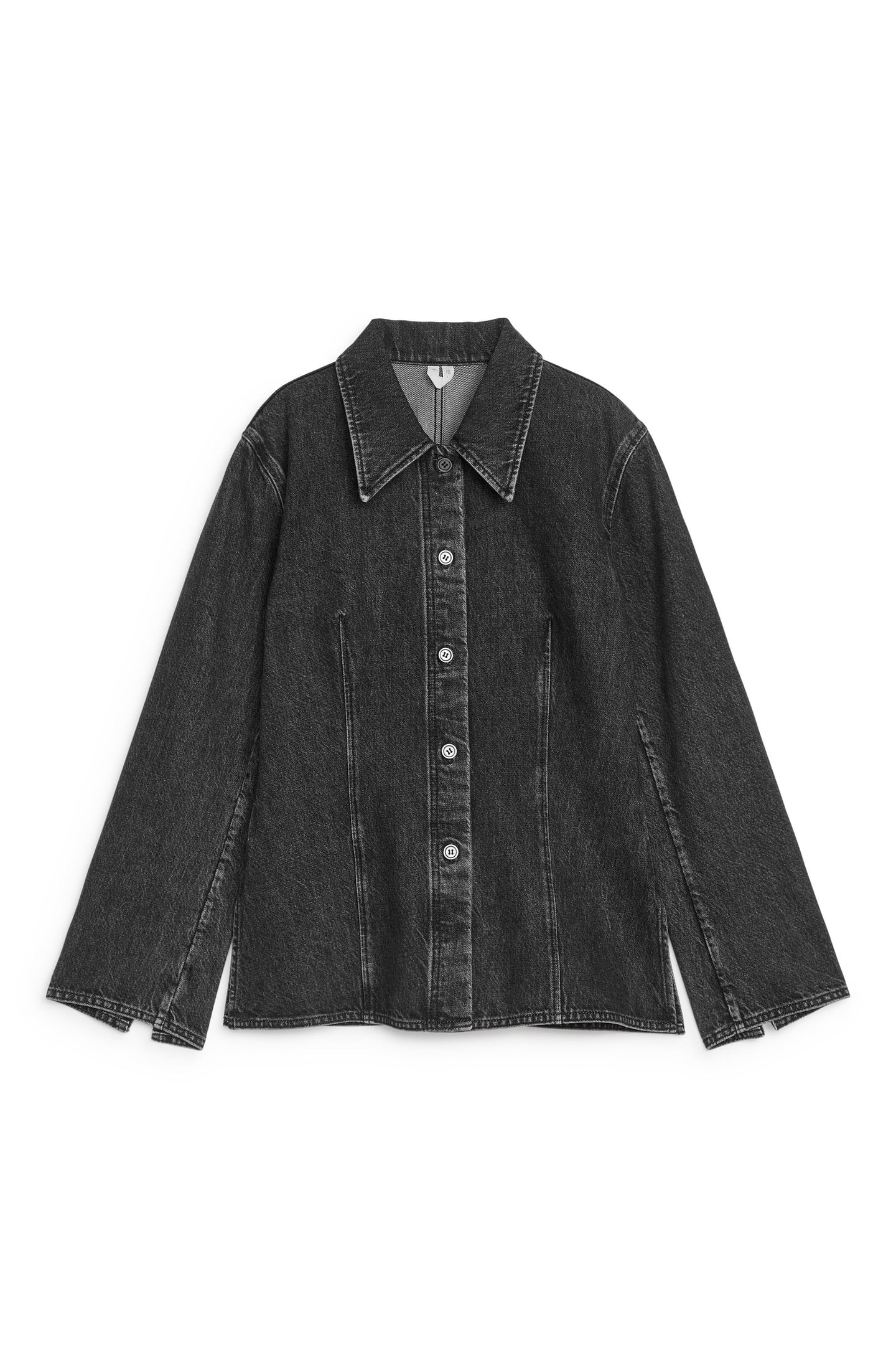 IMELA DENIM SHIRT GREY 3