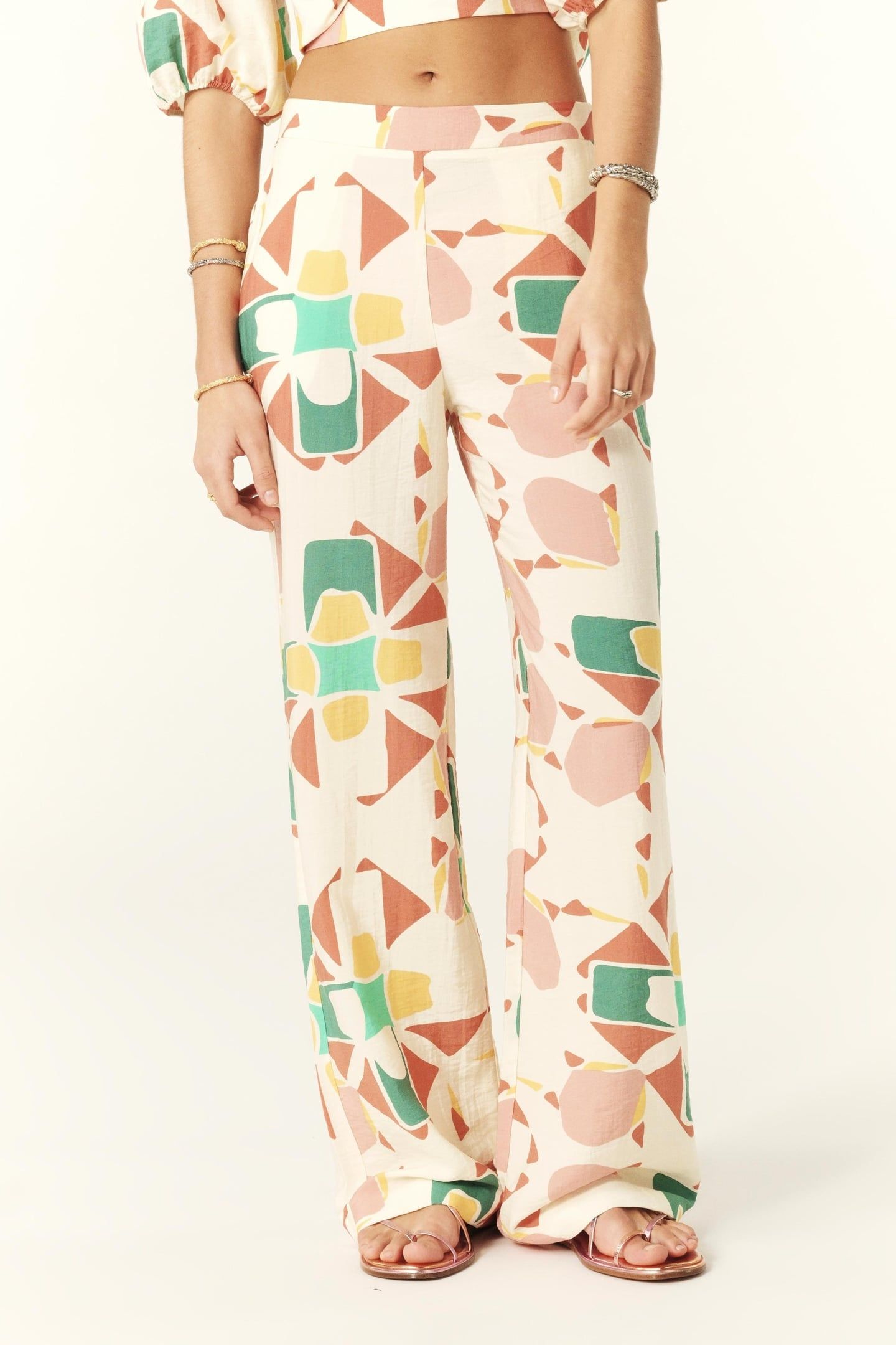 WIDE TROUSERS ECRU 2