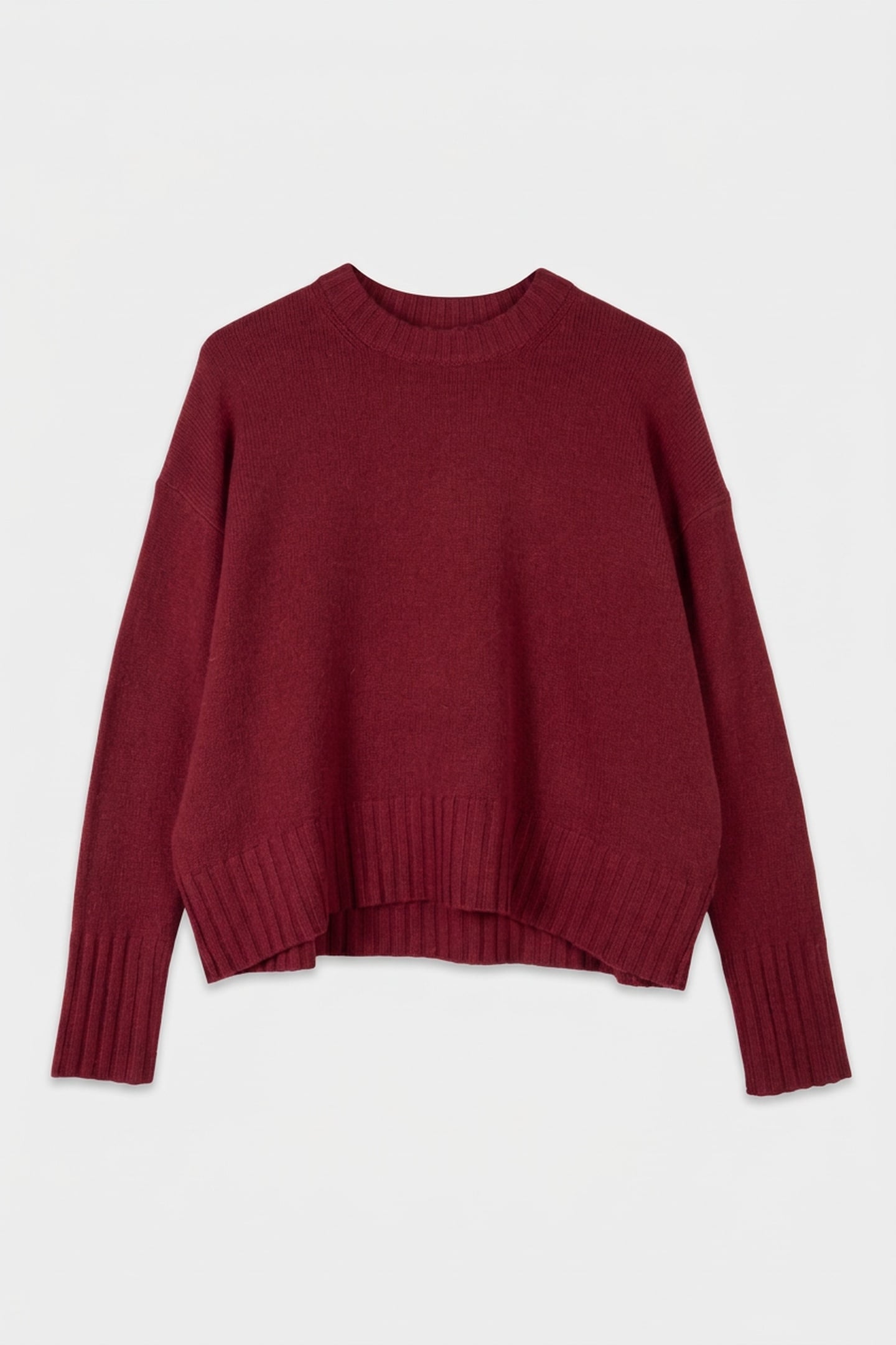 ARUN CREW NECK CRANBERRY RED 3