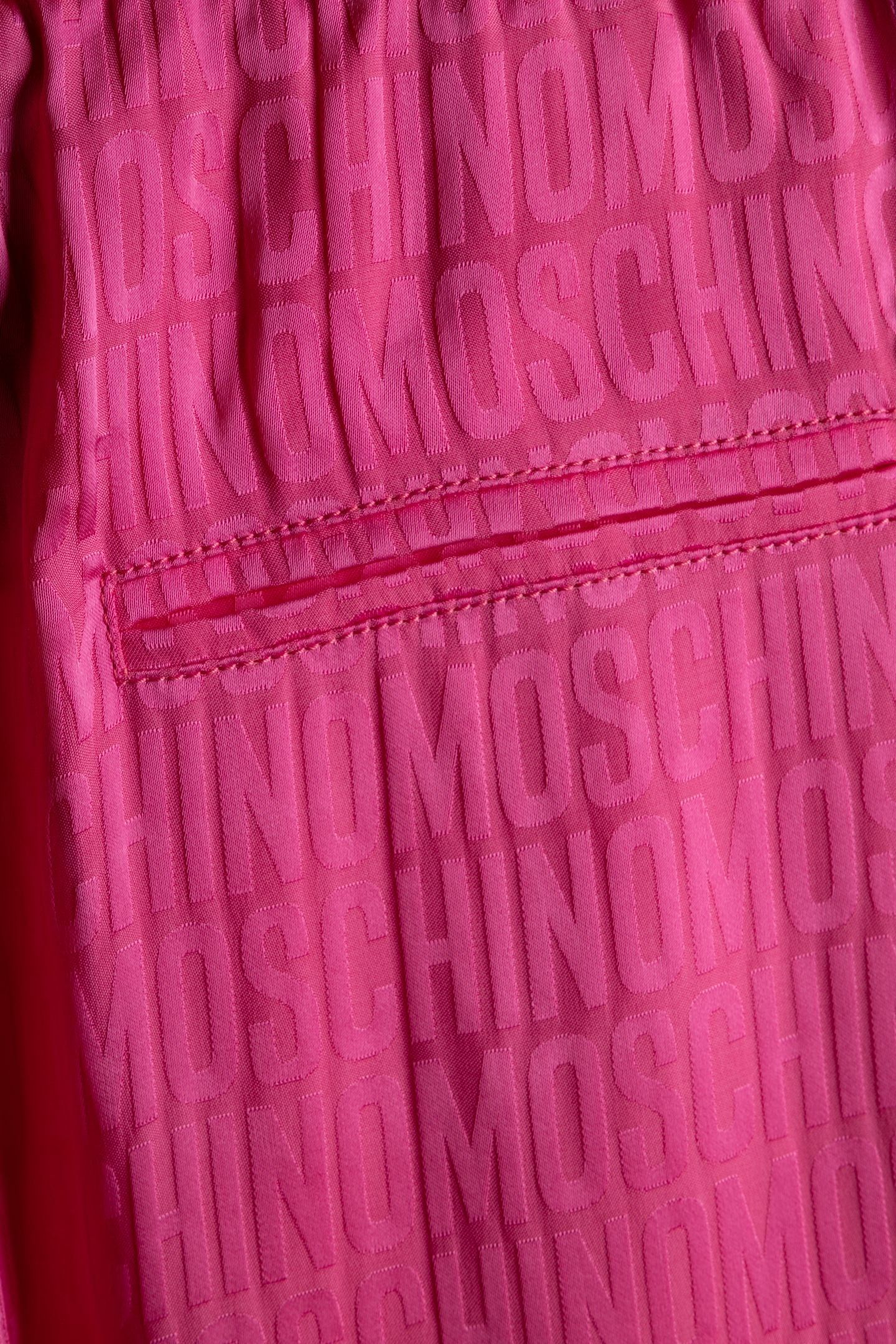 ALLOVER LOGO JACQUARD TWILL BERMUDA SHORTS PINK 4