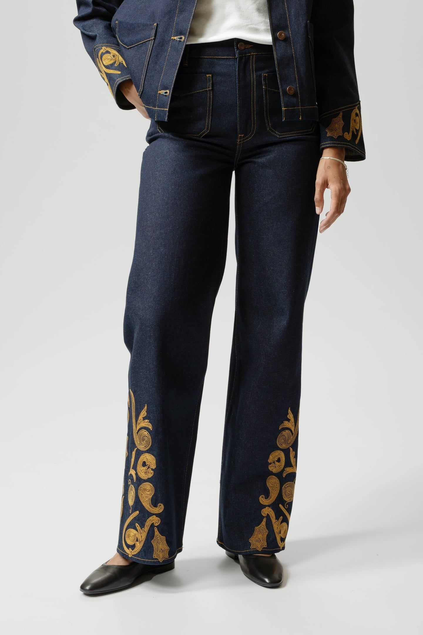 HOLLY WESTERN PANTS EMBROIDERY 1
