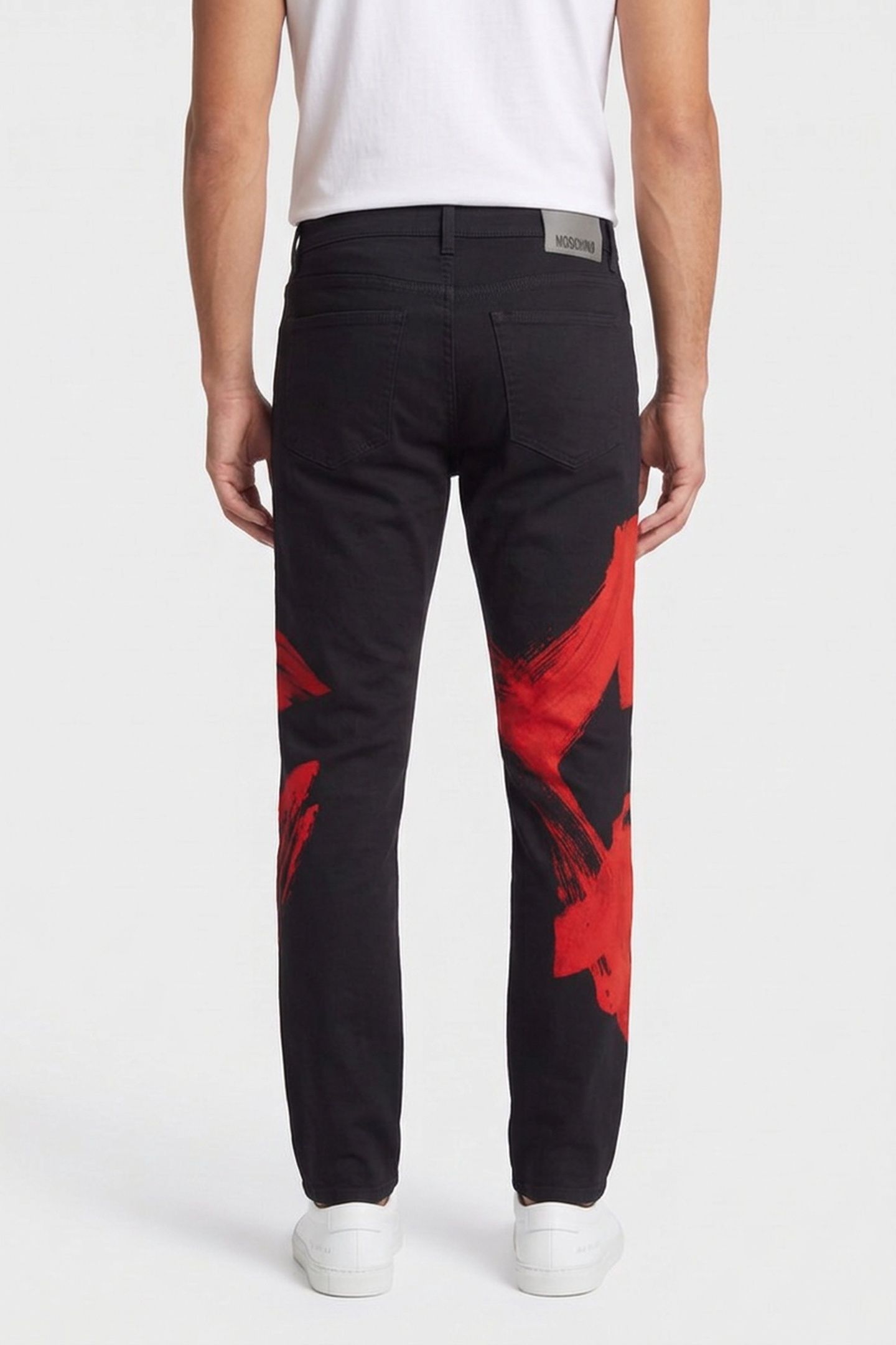STRETCH GABARDINE TROUSERS TONY VIRAMONTES ARCHIVE RED 2