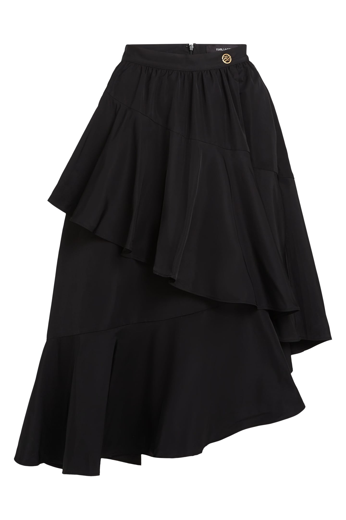 VOLUMINOUS RUFFLE SKIRT BLACK 3