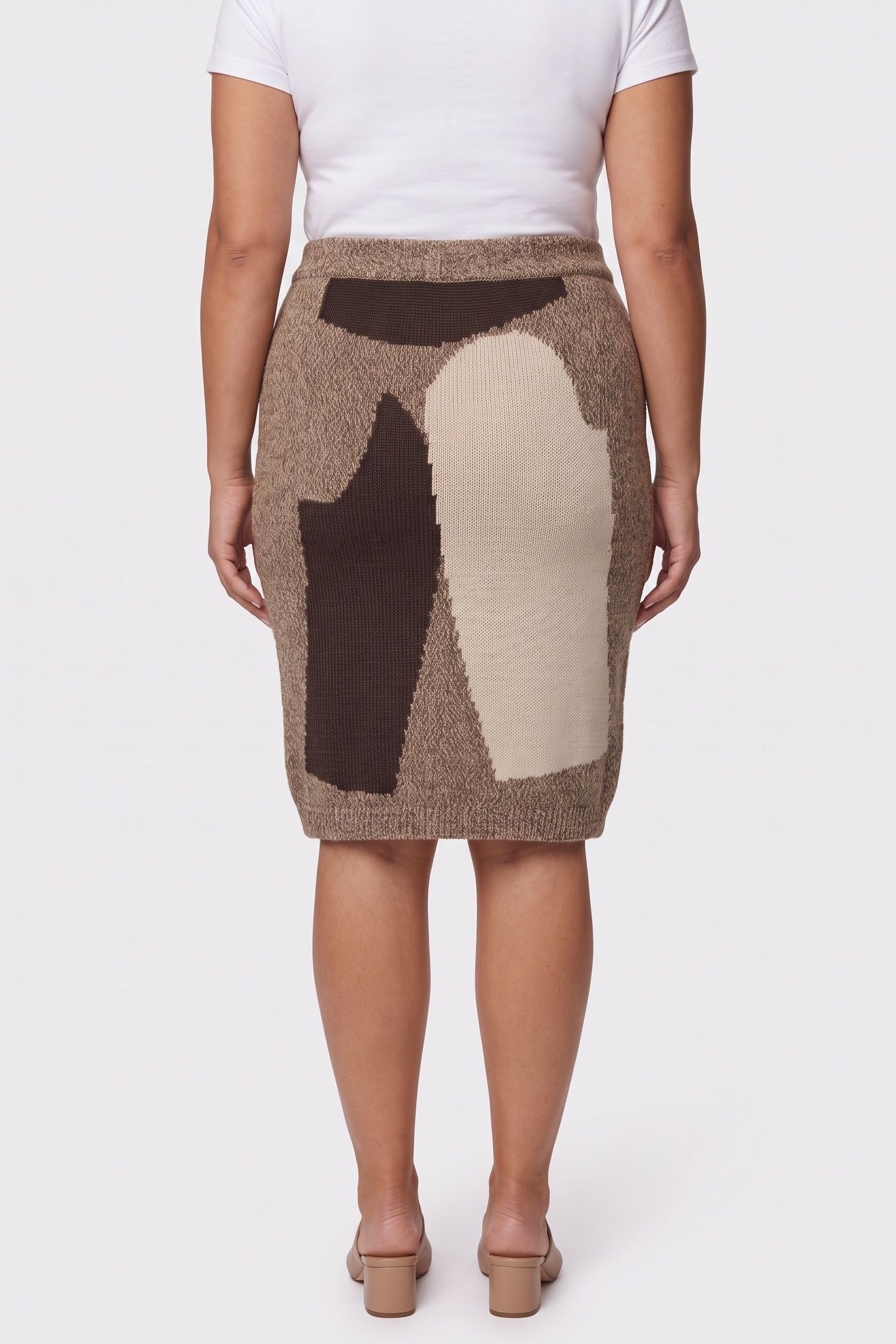 KNITTED SKIRT BEIGE 2