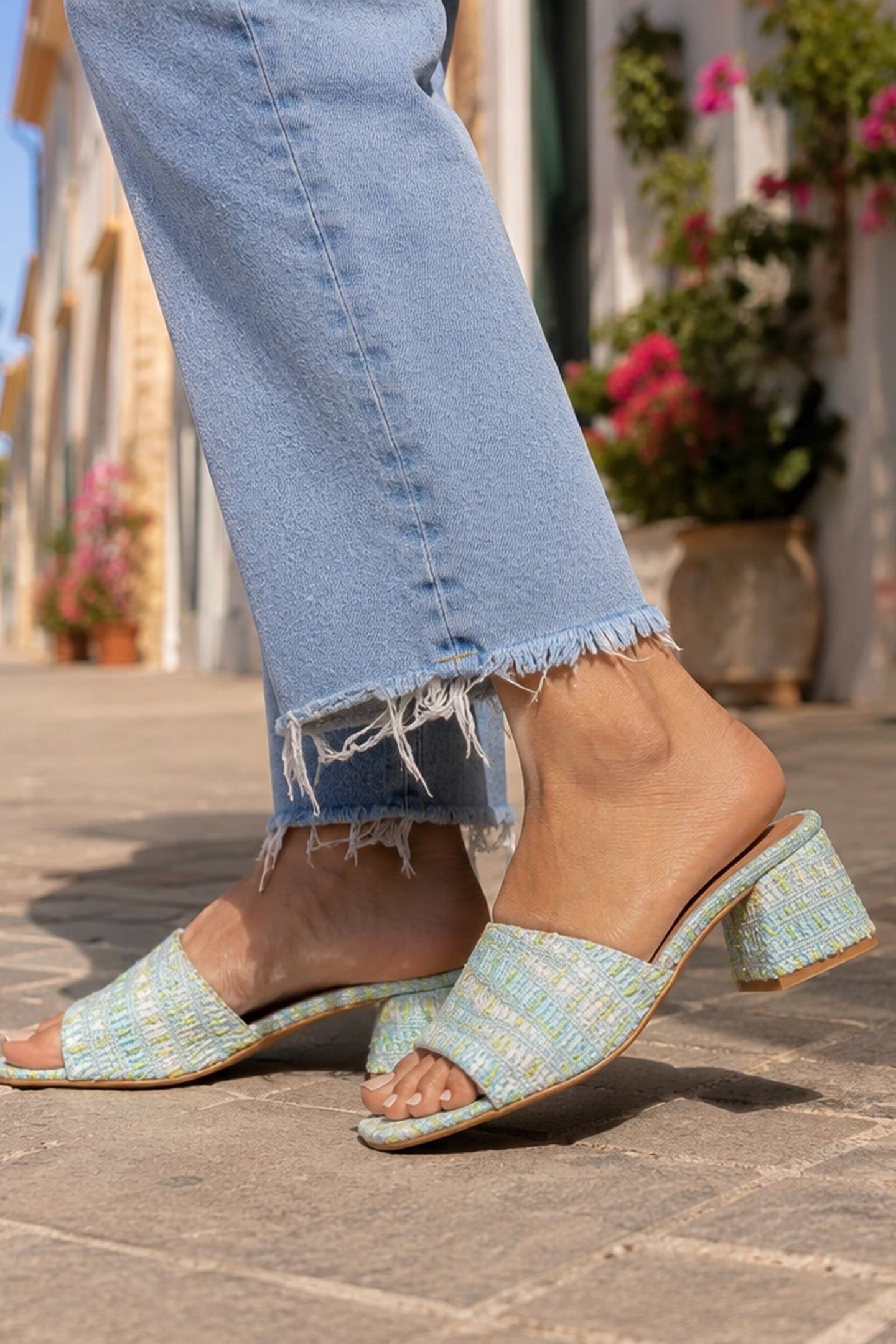 MARBELLA TWEED APPLE / SILVER 2