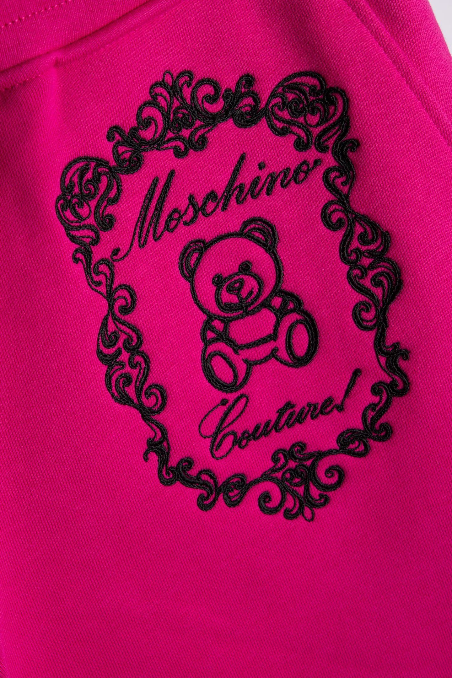 TEDDY EMBROIDERY FLEECE SHORTS PURPLE 4