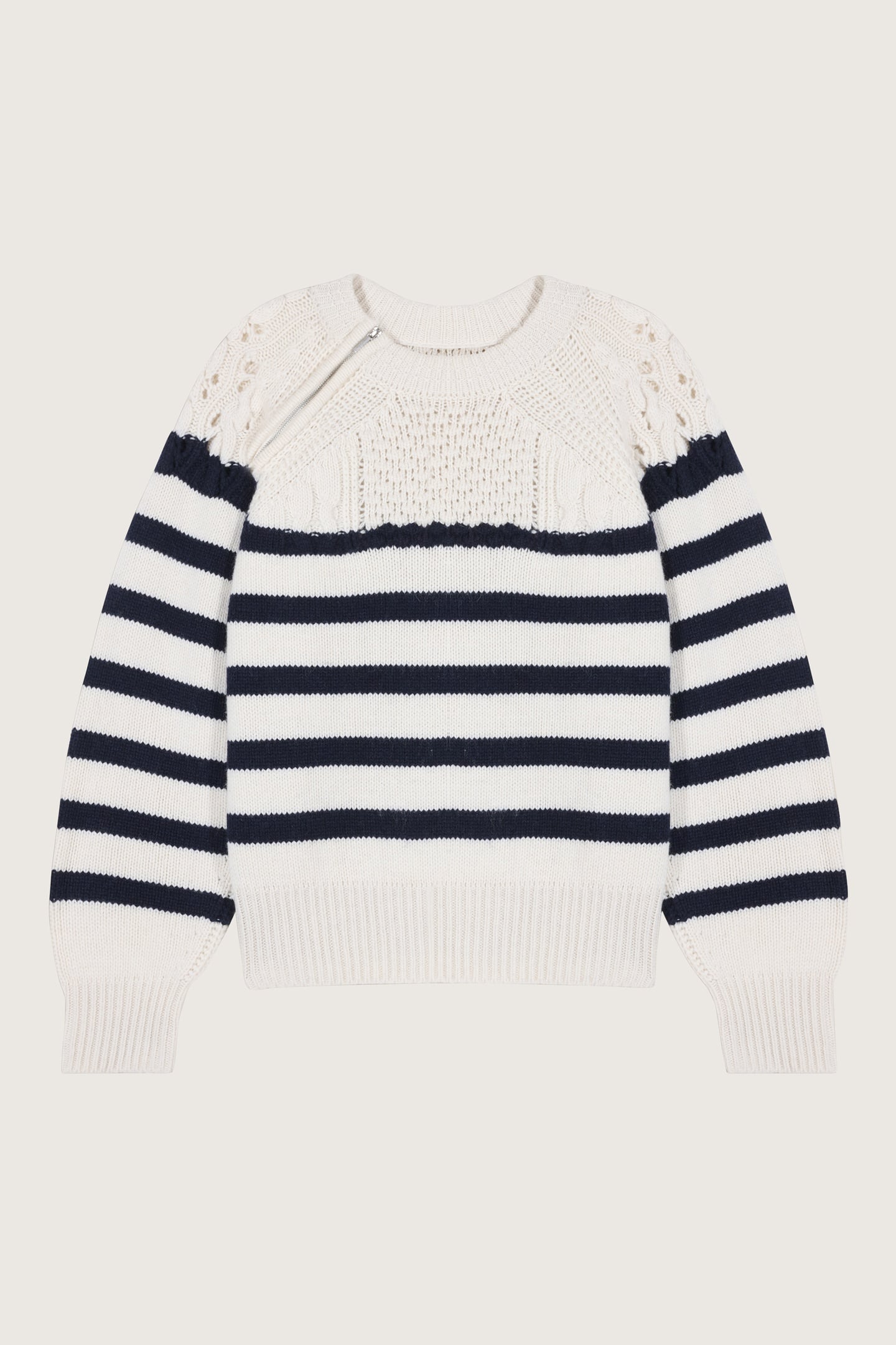 LONG SLEEVES KNIT ECRU 2