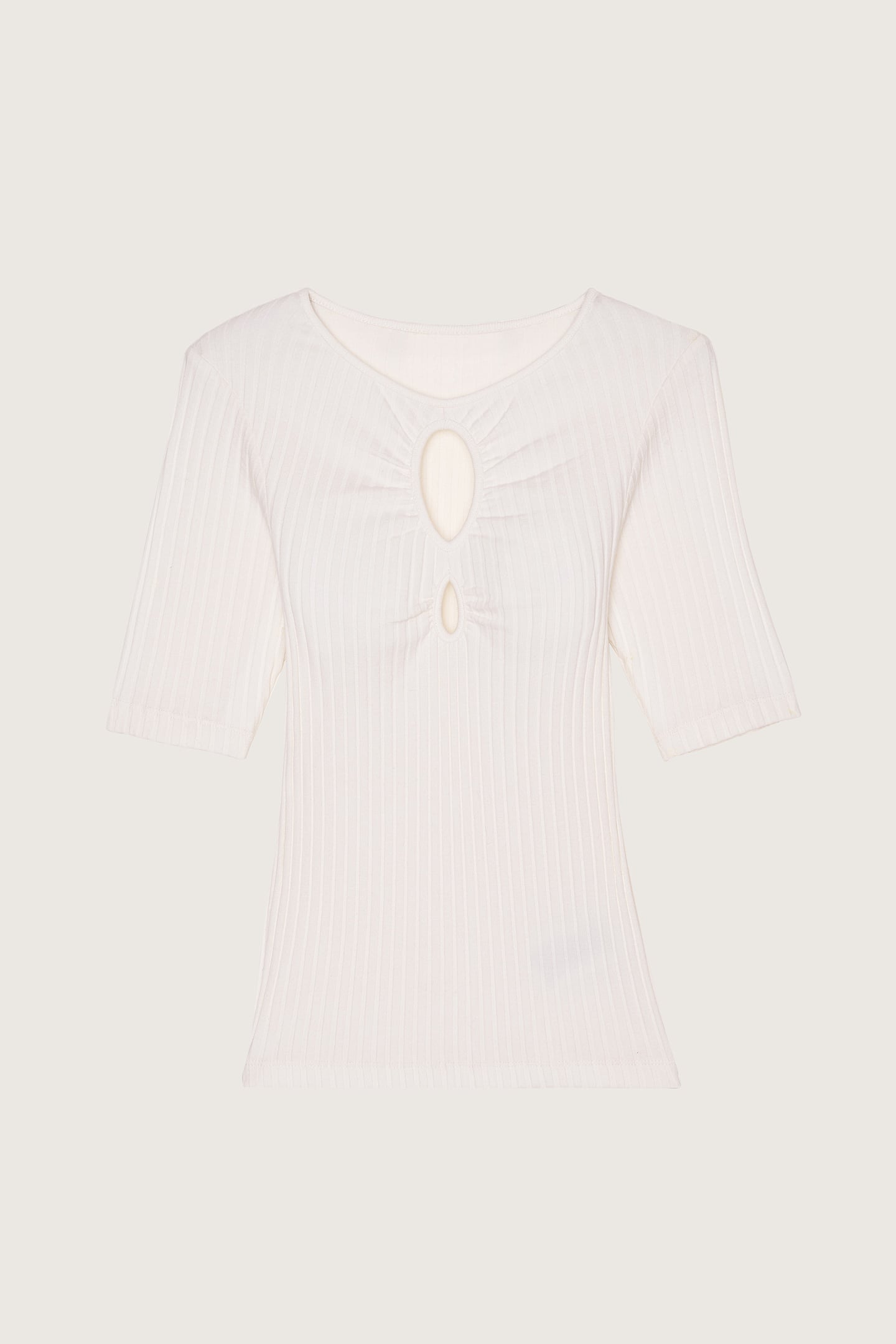SHORT SLEEVES TEE ECRU 2