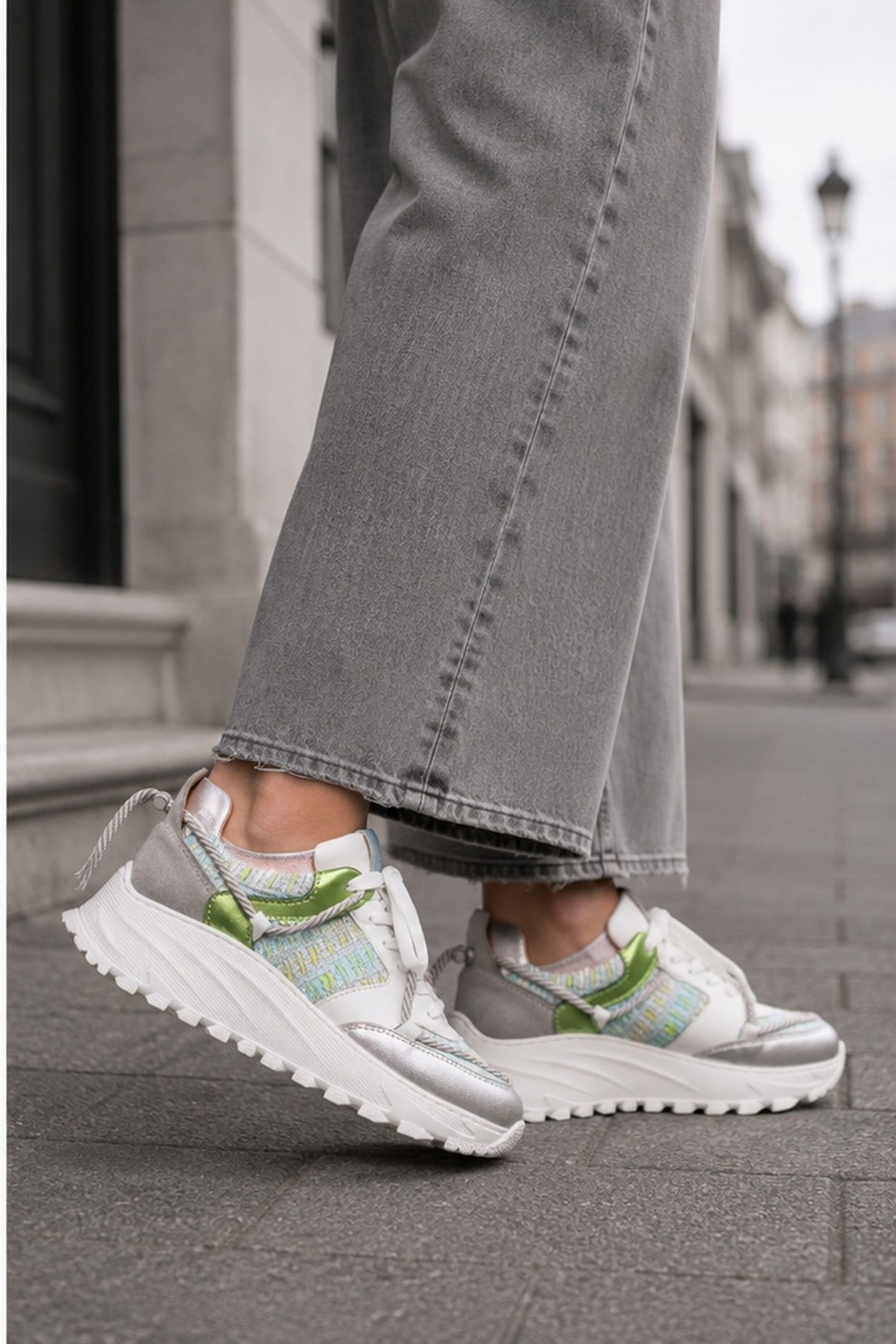 FOXTON TWEED APPLE / SILVER 3