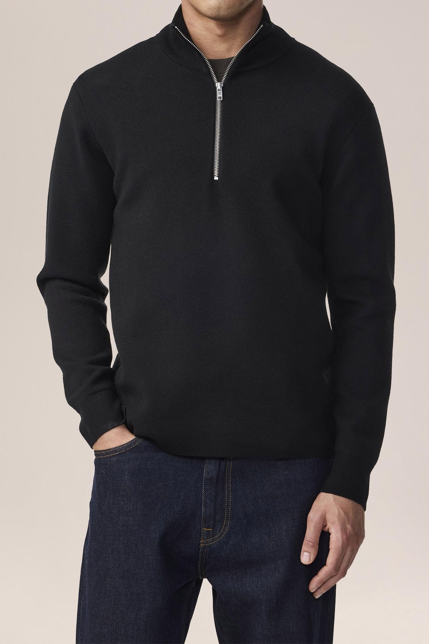 HARALD HALF ZIP 6530 BLACK 4