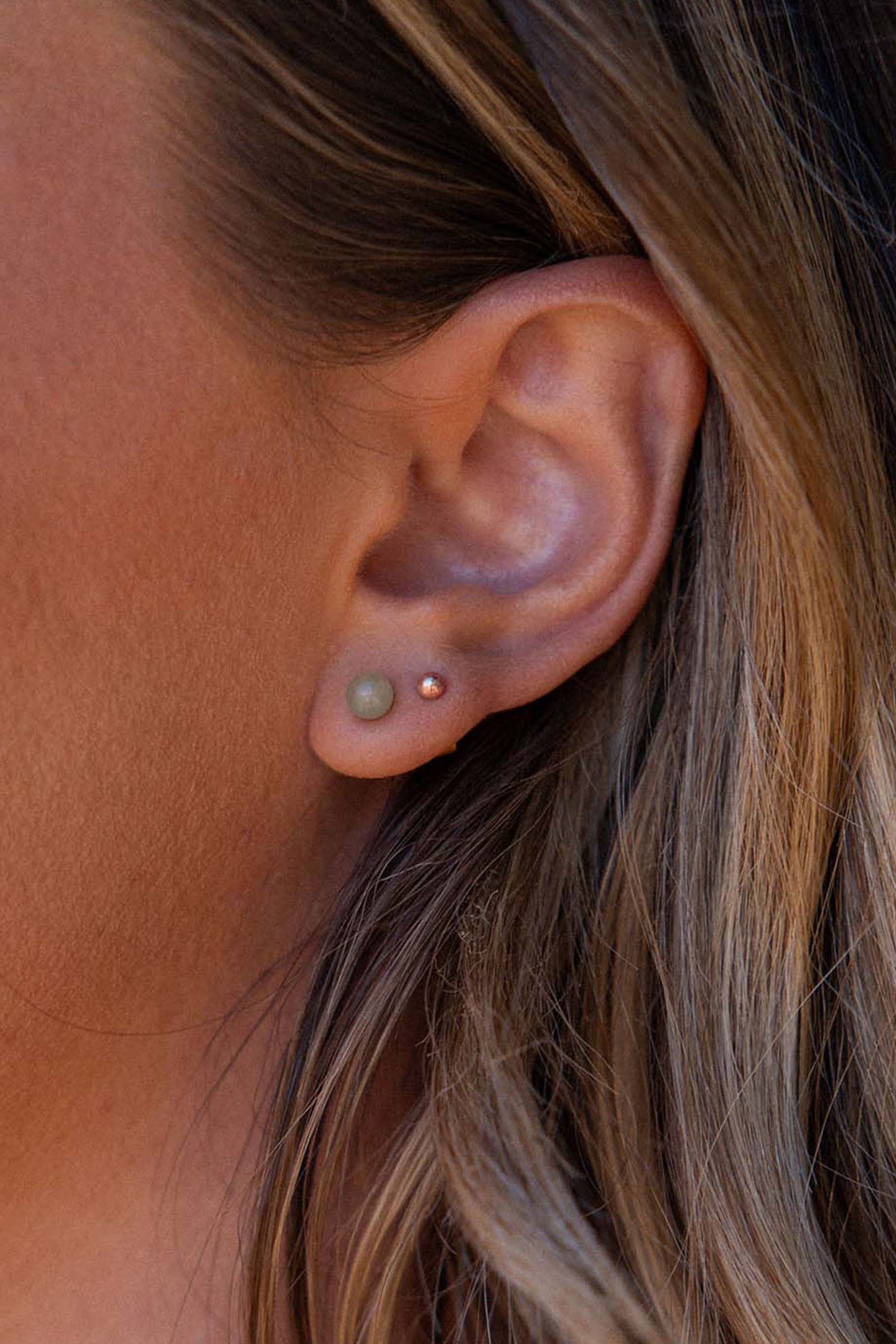 AVENTURINE OHRRINGE GOLD 2