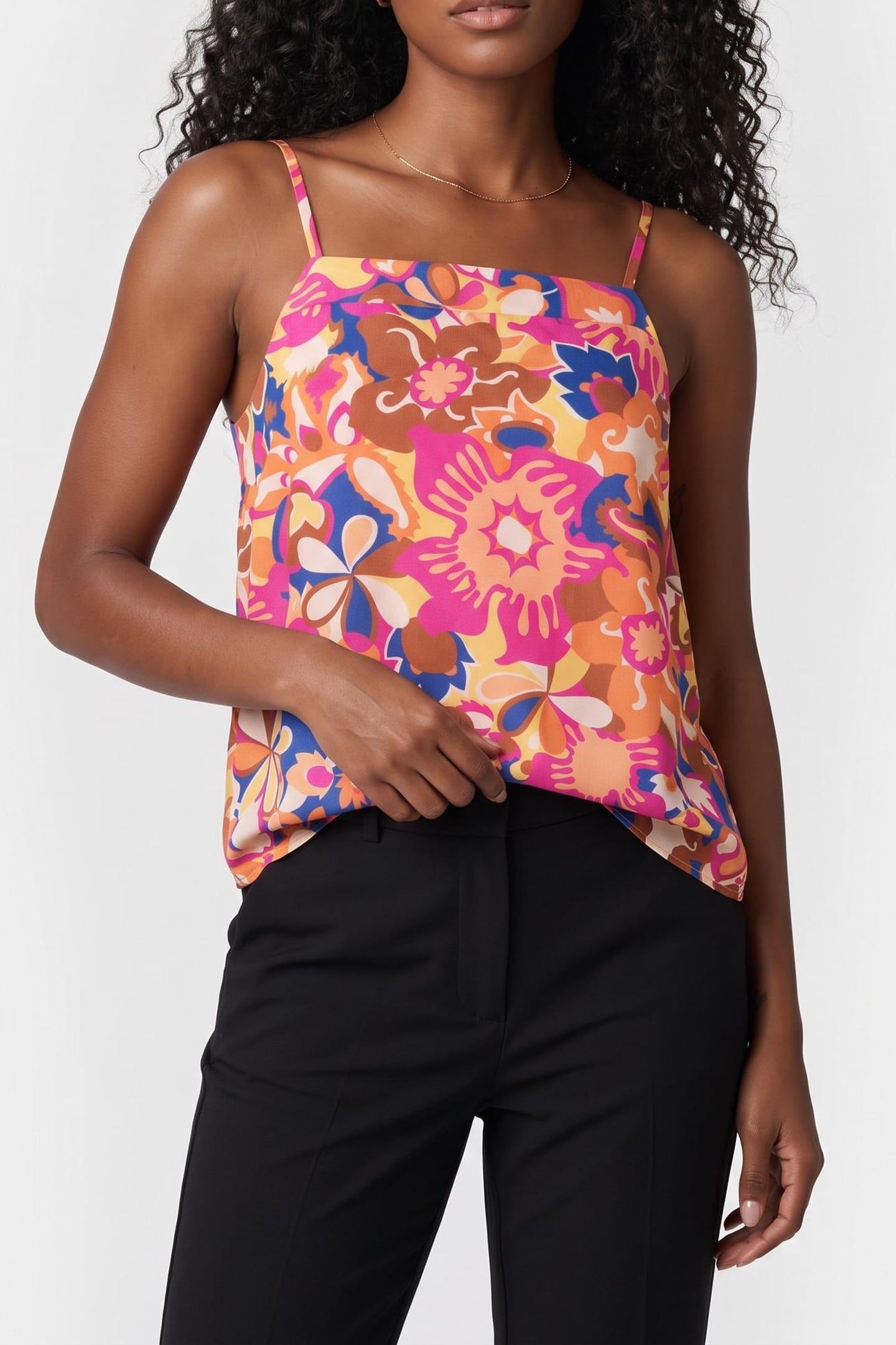 SLEEVELESS TOP ROSE 1