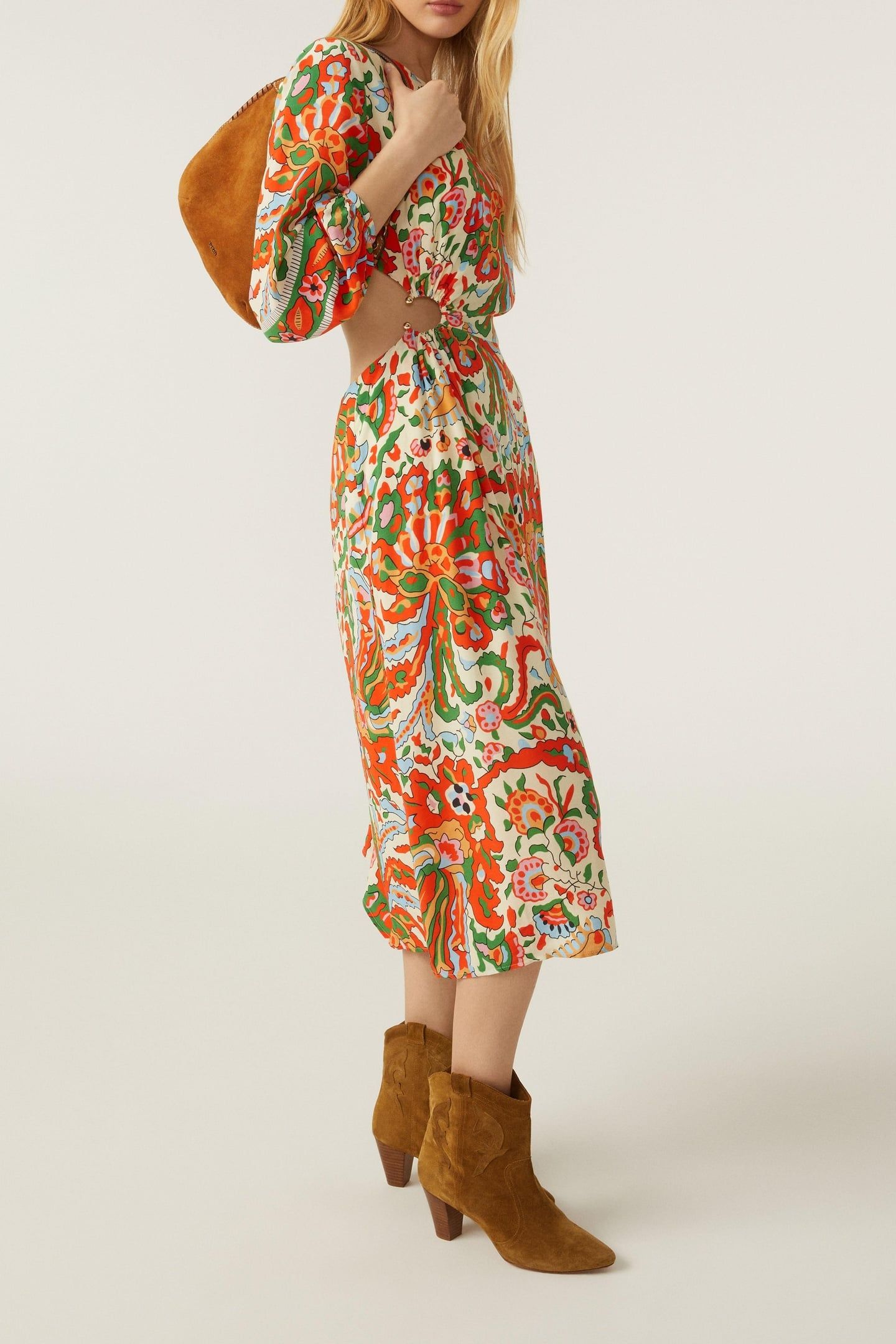 MID-LENGTH DRESS ECRU 5