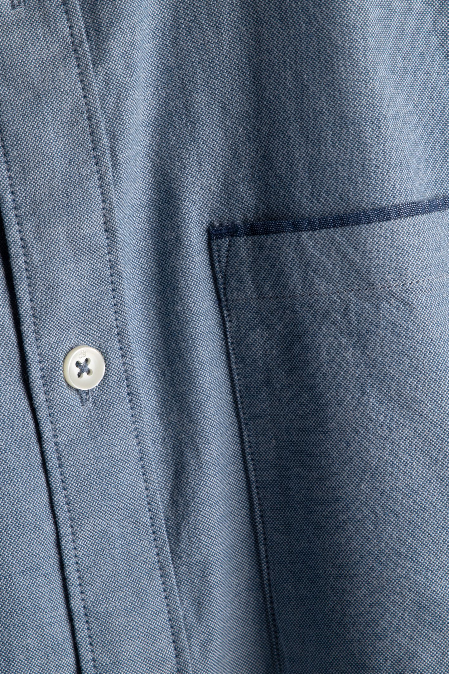OXFORD REGULAR-FIT CONTRAST SHIRT DARK BLUE 4